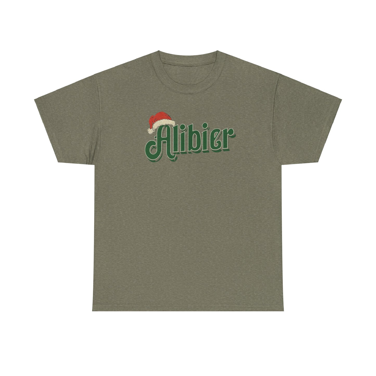 Alibier Unisex Heavy Cotton Tee - Retro Christmas Vibes Graphic Tee