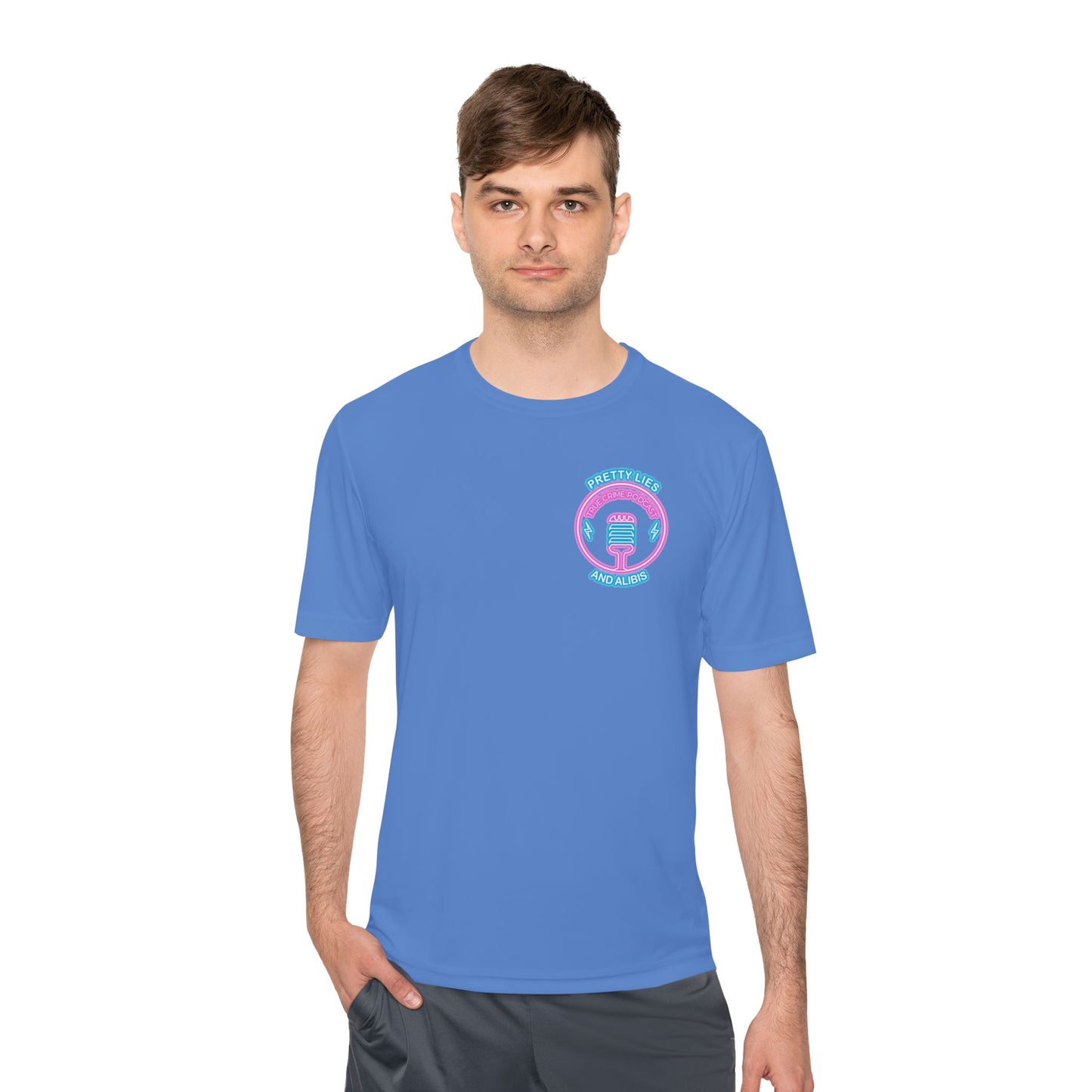 Moisture-Wicking Tee — "Stack Chips Not Charges" Crime Con 26'
