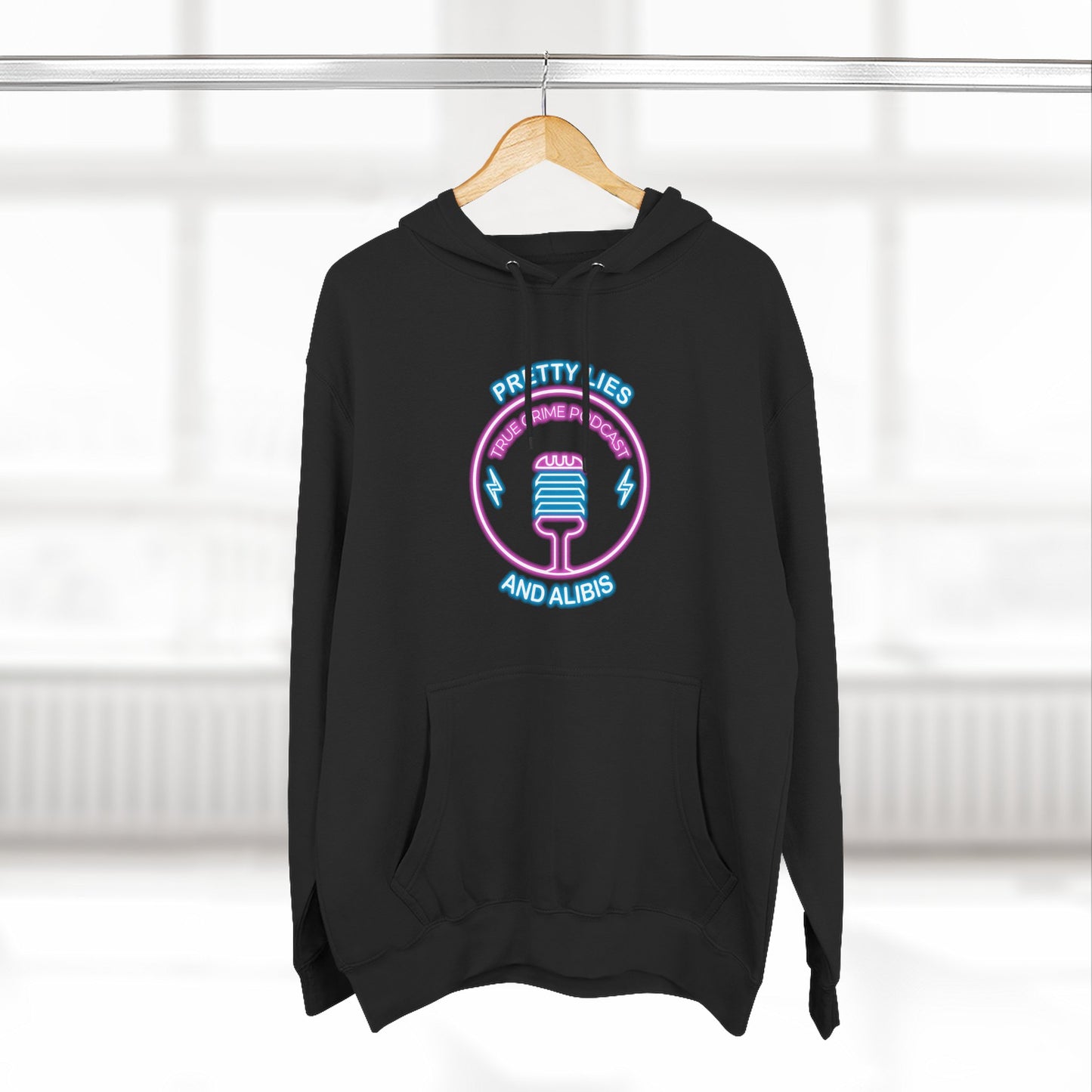 Retro Vegas Neon Hoodie — "What Happens In Vegas" (Design 2) Crime Con 26'