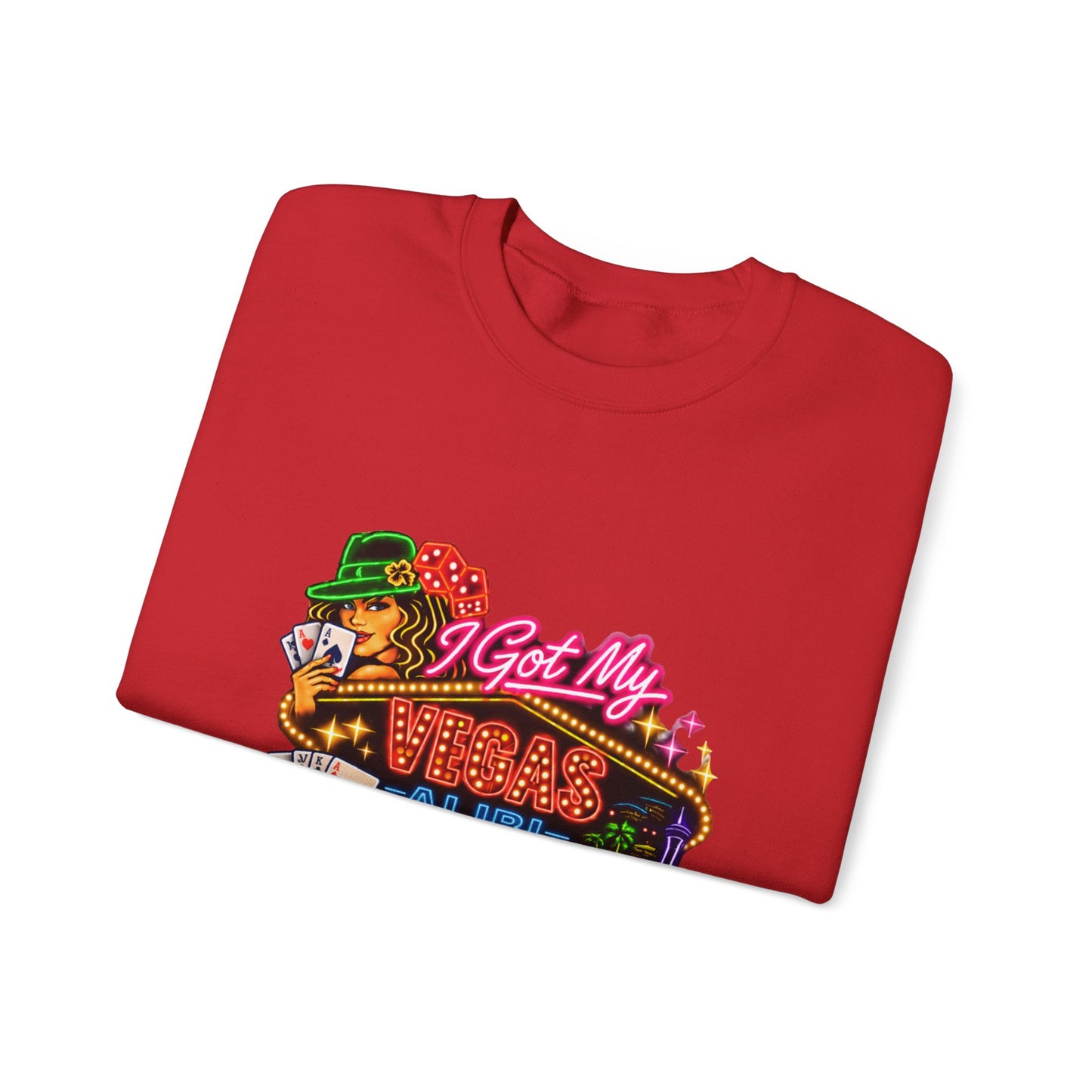 Crewneck Sweatshirt — "I Got My Vegas Alibi" (No Logo)