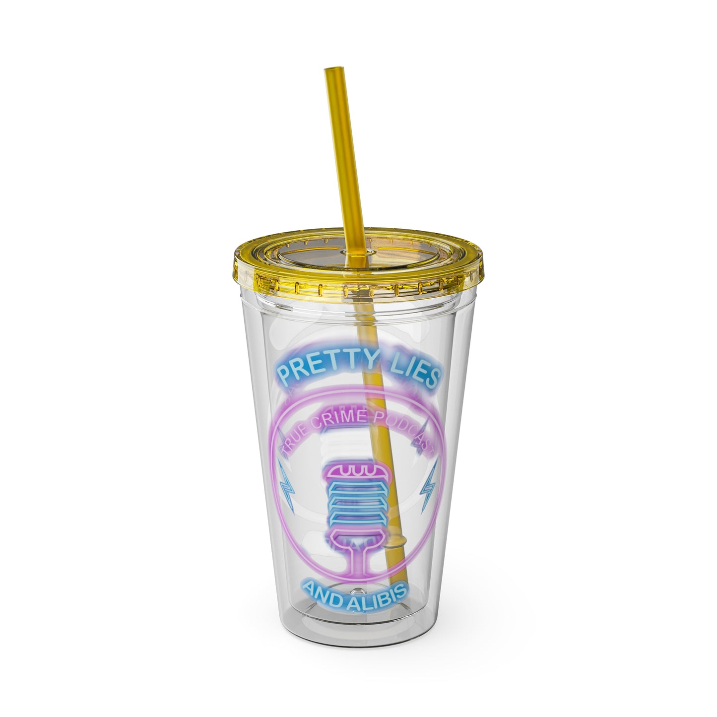 Logo Sunsplash Tumbler with Straw, 16oz