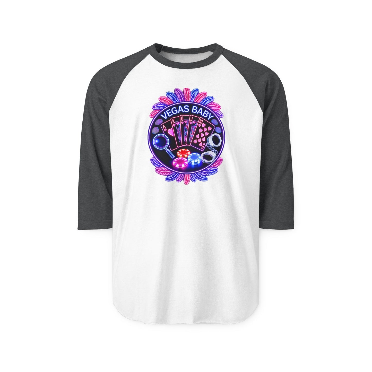 Vegas Baby Raglan Shirt - Crime Con 26'