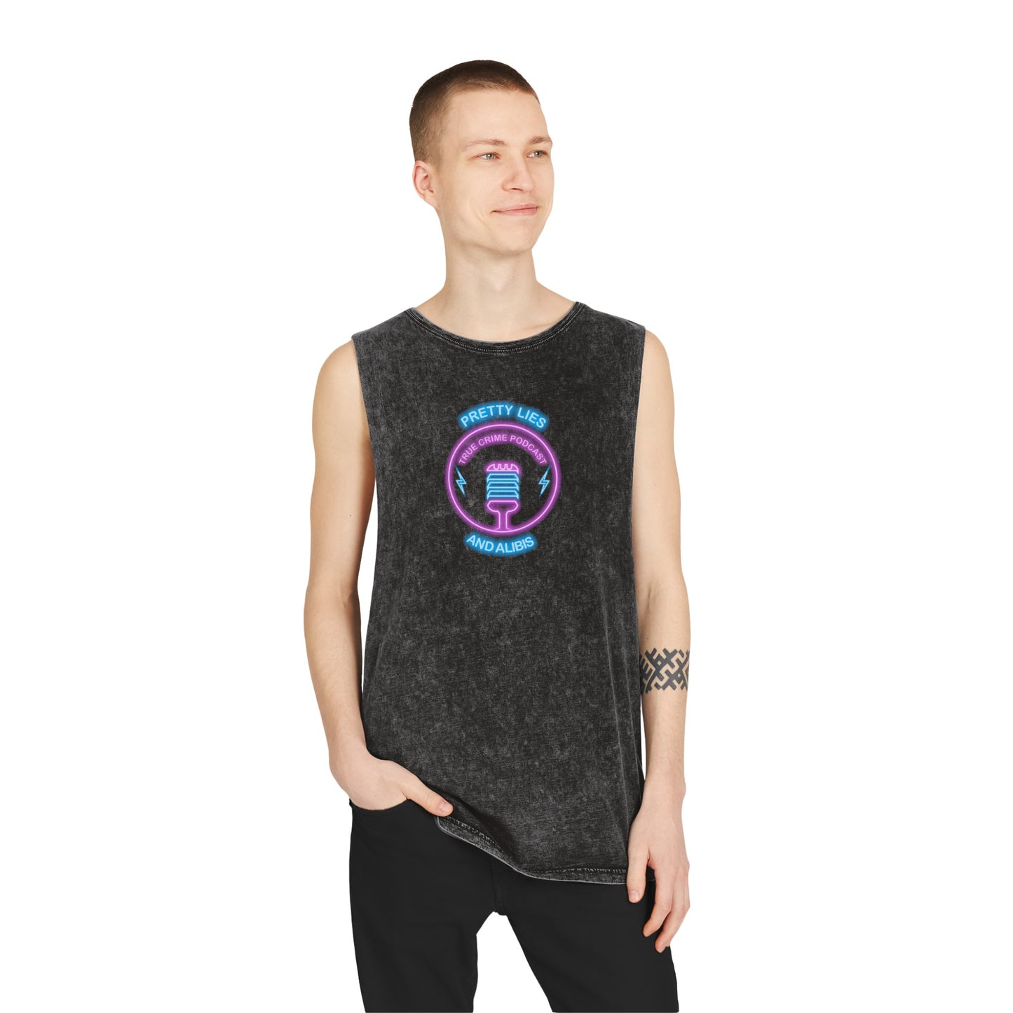 Logo Unisex Stonewash Tank Top