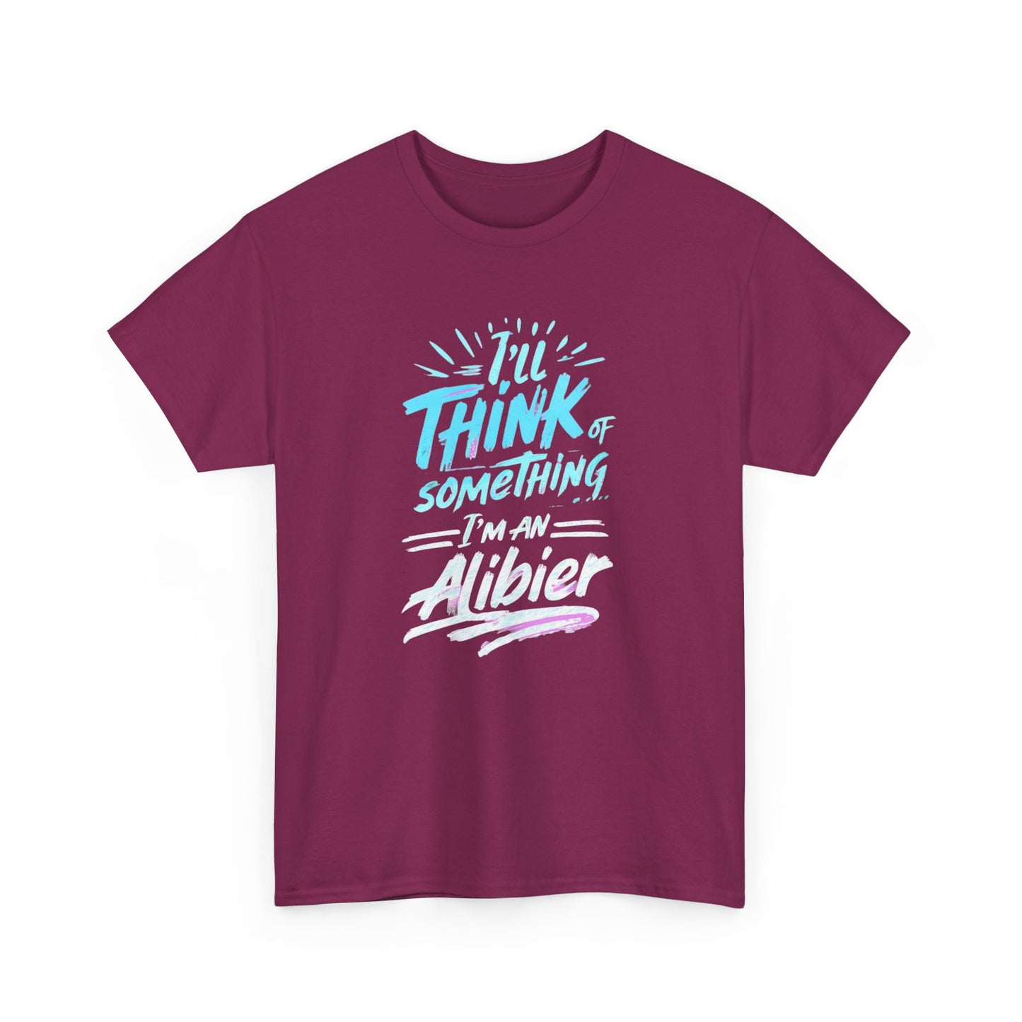 NEW!  Unisex Heavy Cotton Tee - 'I'll Think of Something' - Perfect Gift for Creative Minds