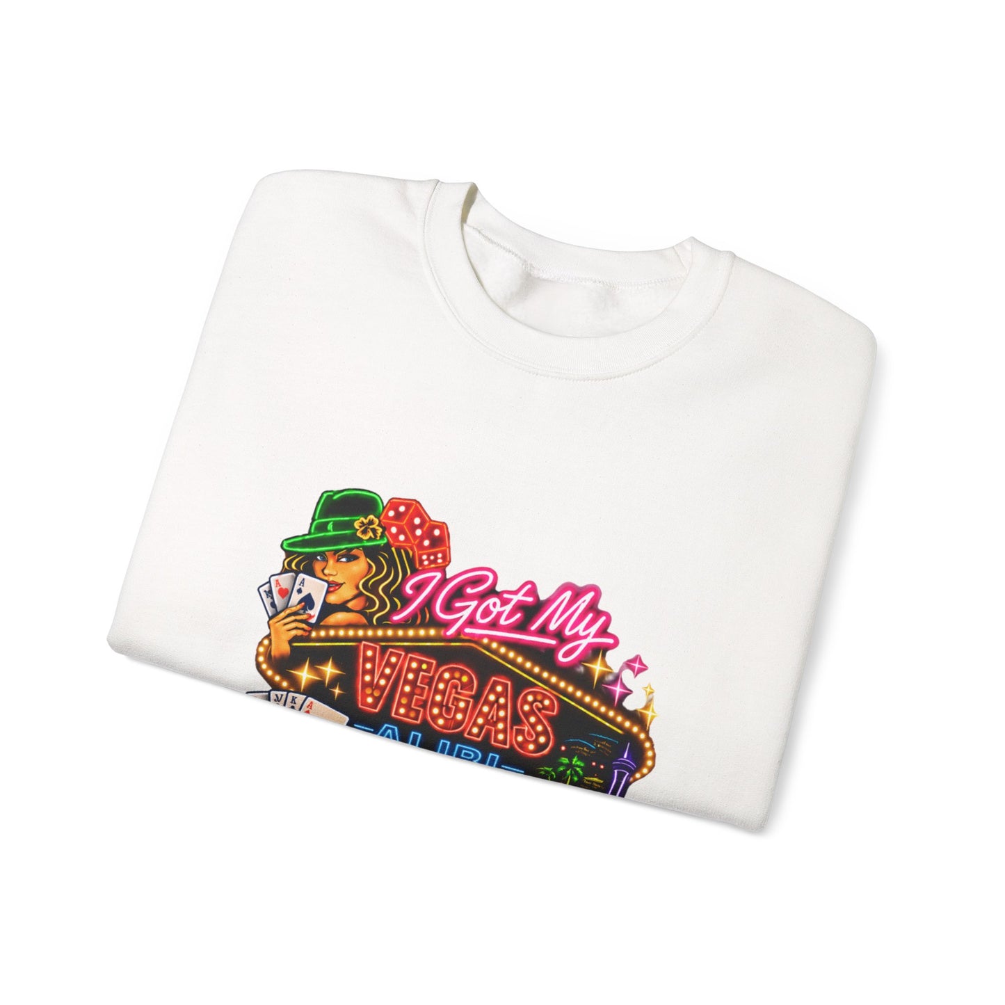 Crewneck Sweatshirt — "I Got My Vegas Alibi" (No Logo)