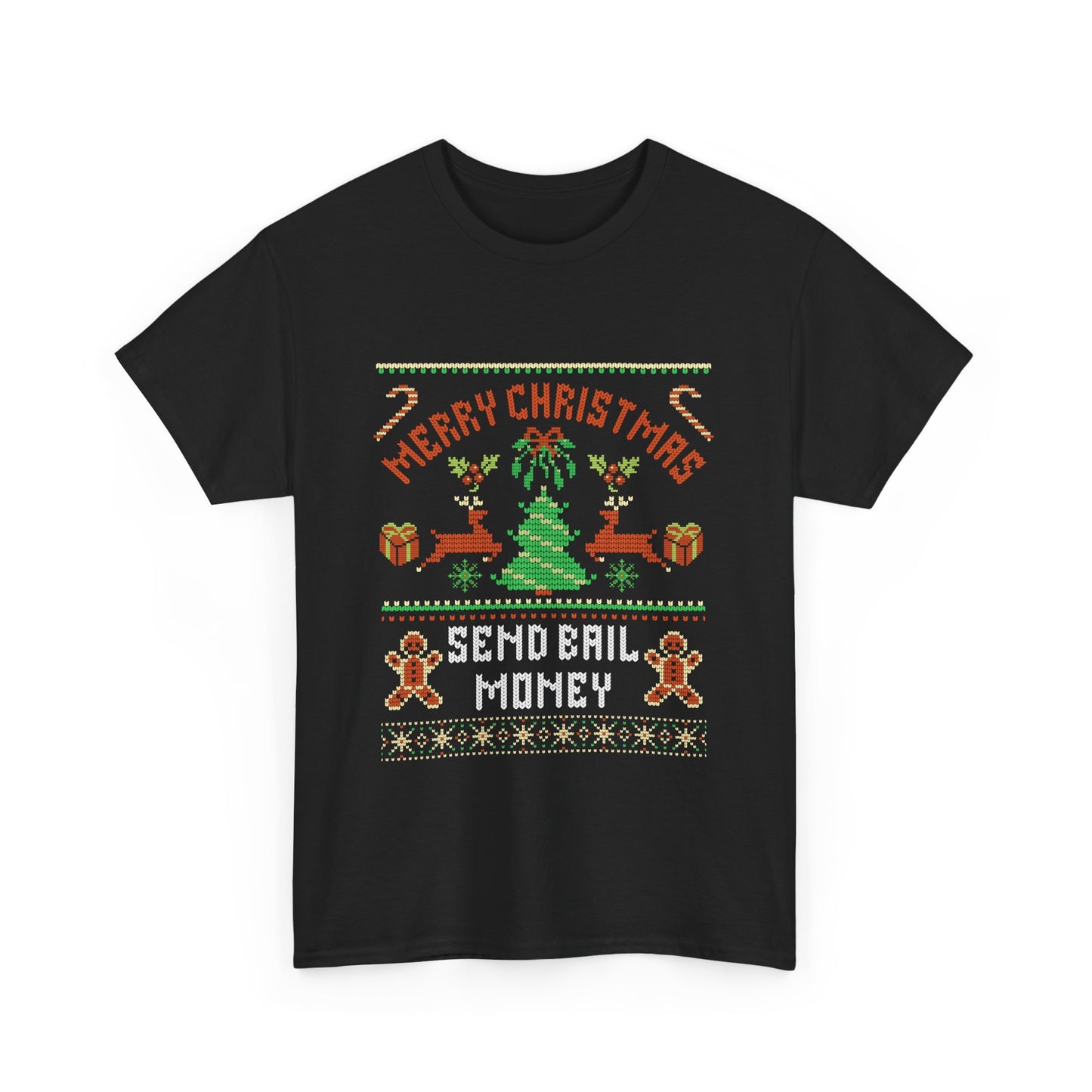 NEW! Merry Christmas Send Bail Unisex Heavy Cotton Tee