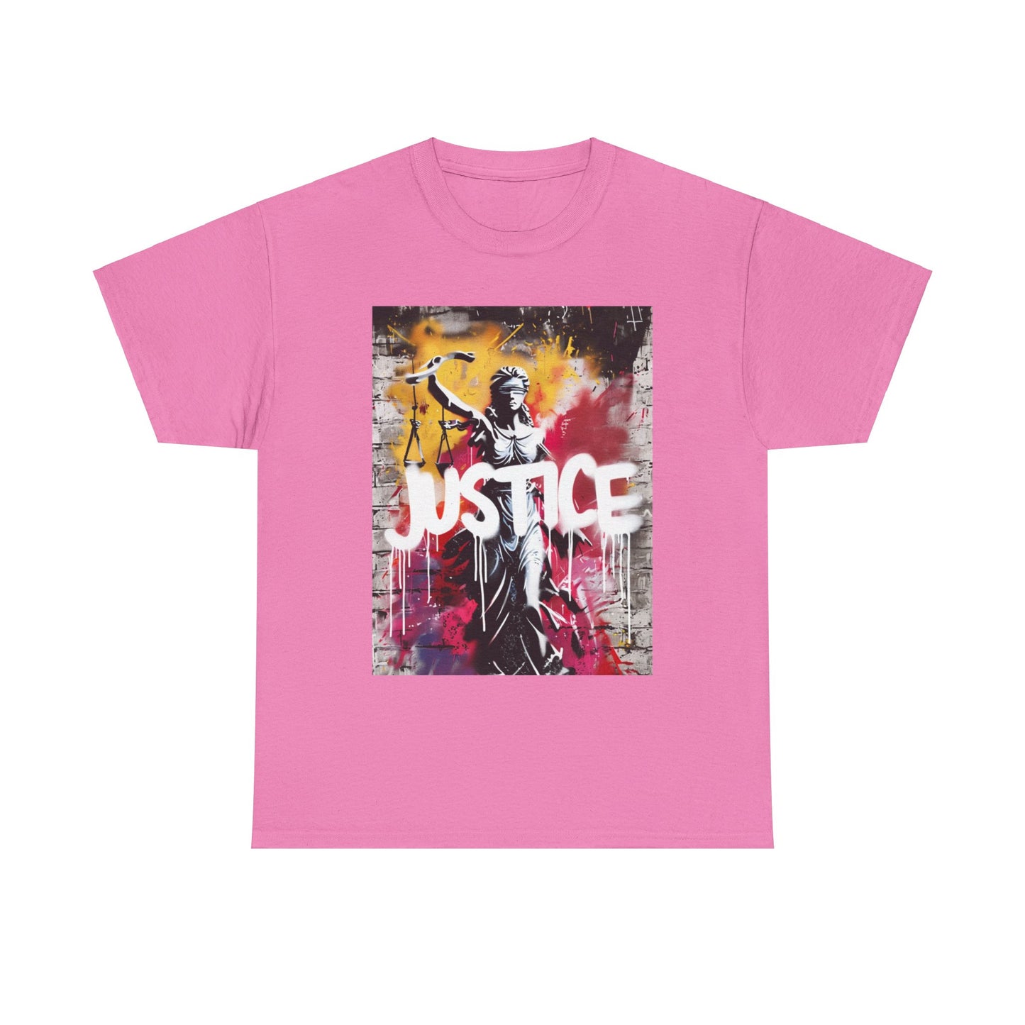 NEW! Justice Graphic Unisex Heavy Cotton Tee - Bold Statement Shirt