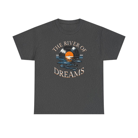 Unisex Heavy Cotton Lyrics Tee River of Dreams- New 2025