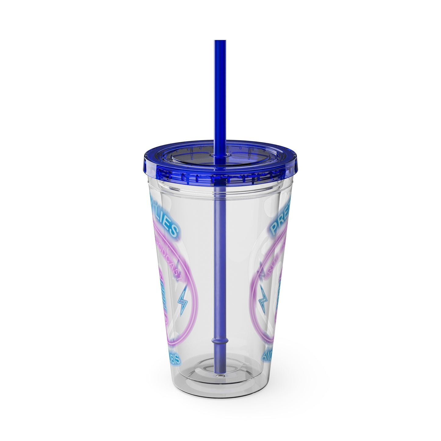 Logo Sunsplash Tumbler with Straw, 16oz