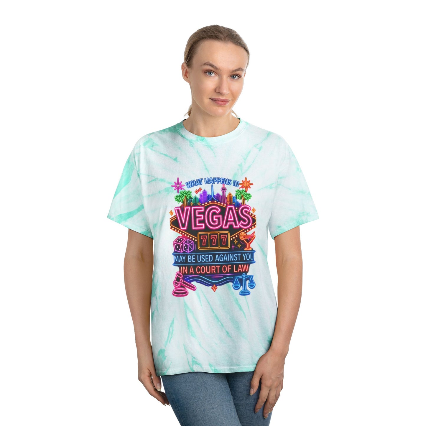 Cyclone Tie Dye Tee - "What Happens In Vegas" (No Logo)