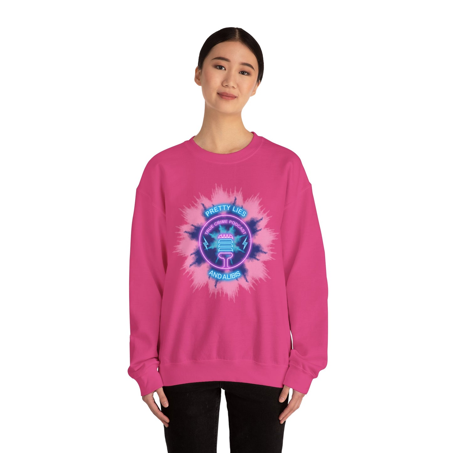 Tie Dye Burst Unisex Heavy Blend™ Crewneck Sweatshirt