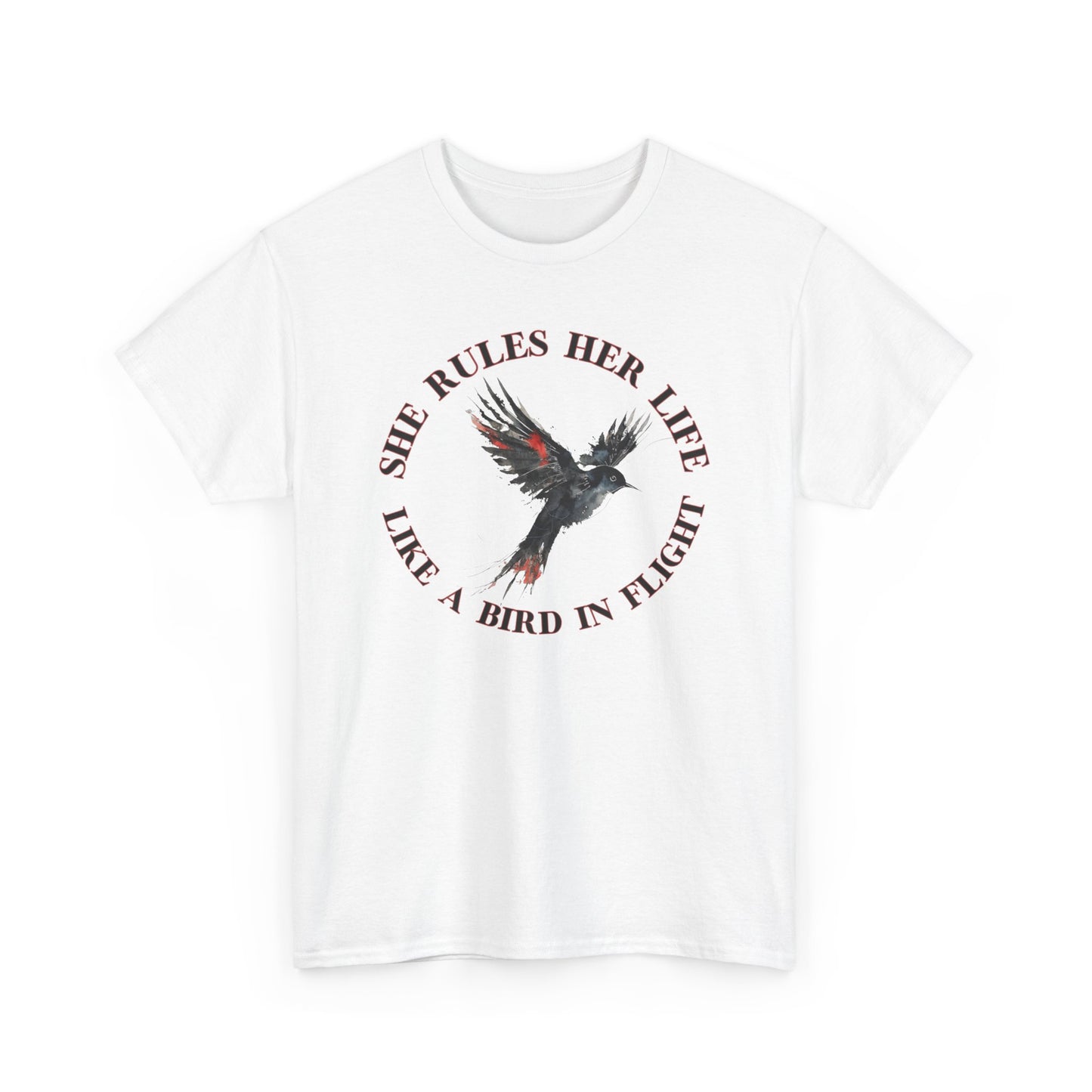 Lyrics Empowering Women's Quote Tee - "She Rules Her Life"