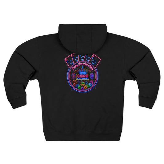 Unisex Zip Hoodie "Stack Chips Not Charges" Crime Con 26'