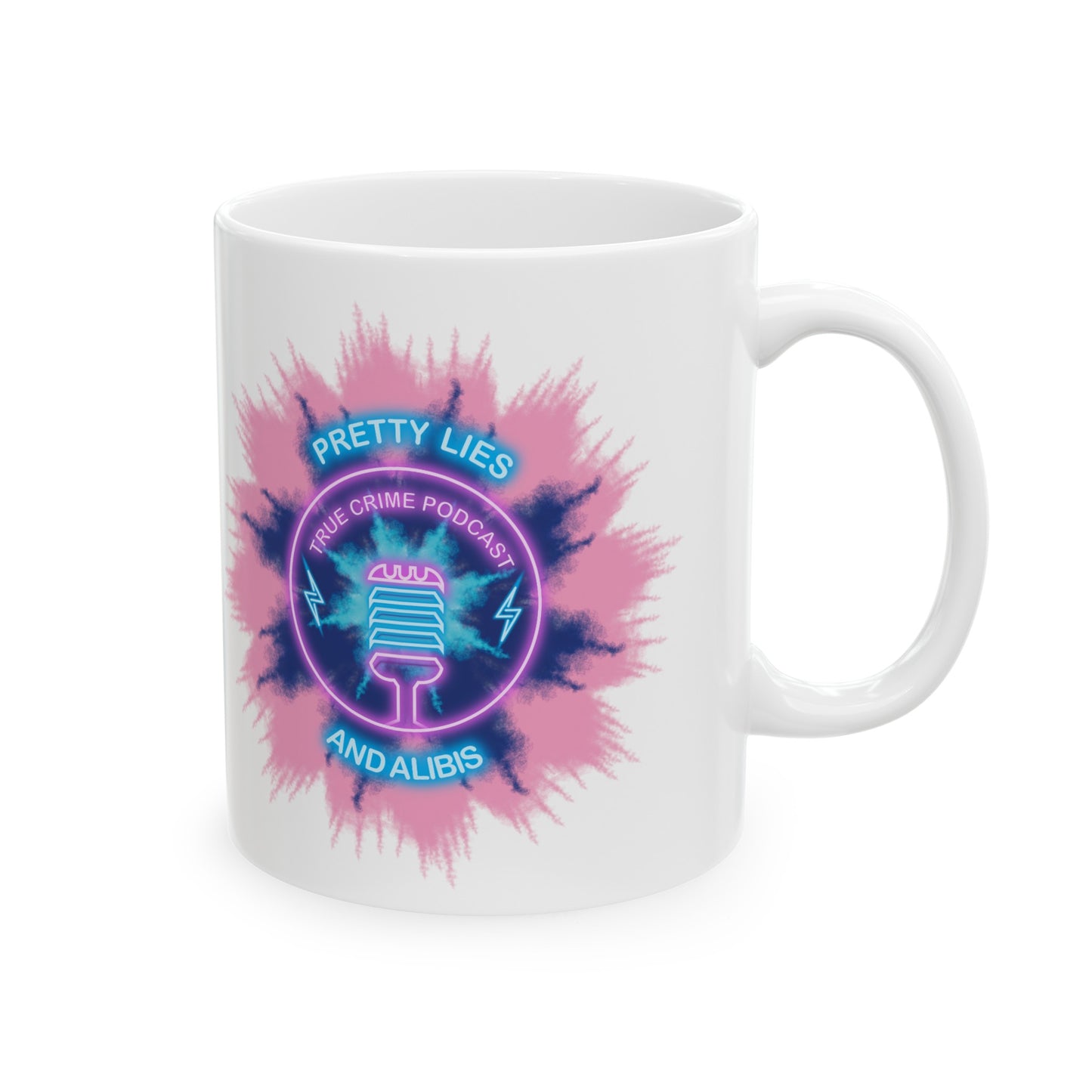 Faded Tie Dye Ceramic Mug, 11oz