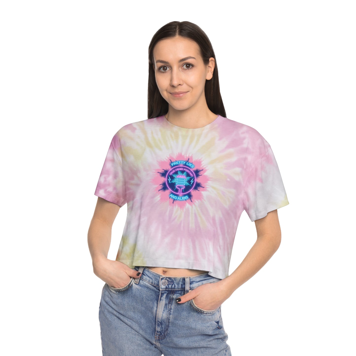 Faded Tie Dye Women's Tie-Dye Crop Tee