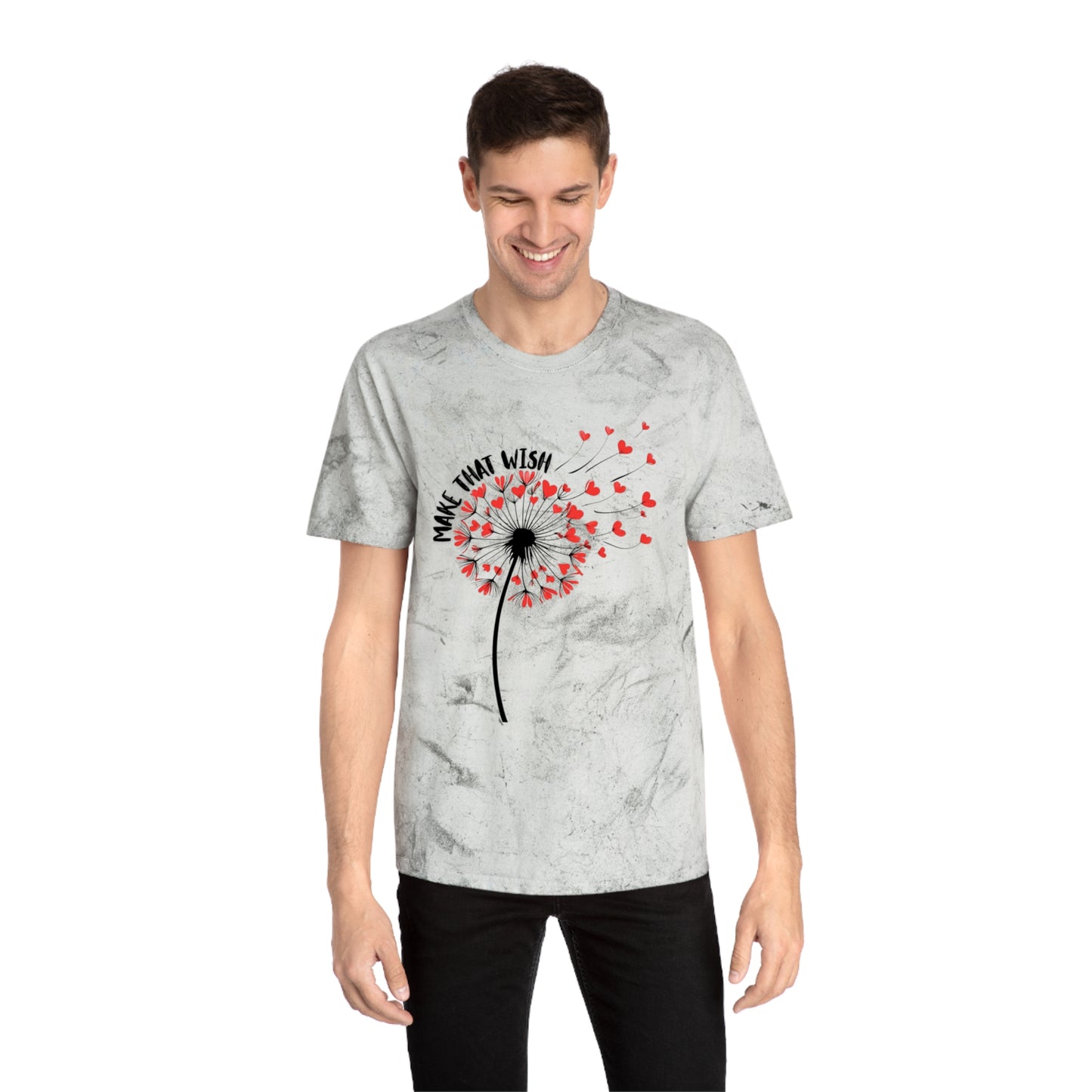 Dandelion 'Make That Wish' Tie-Dye Tee NEW FUN