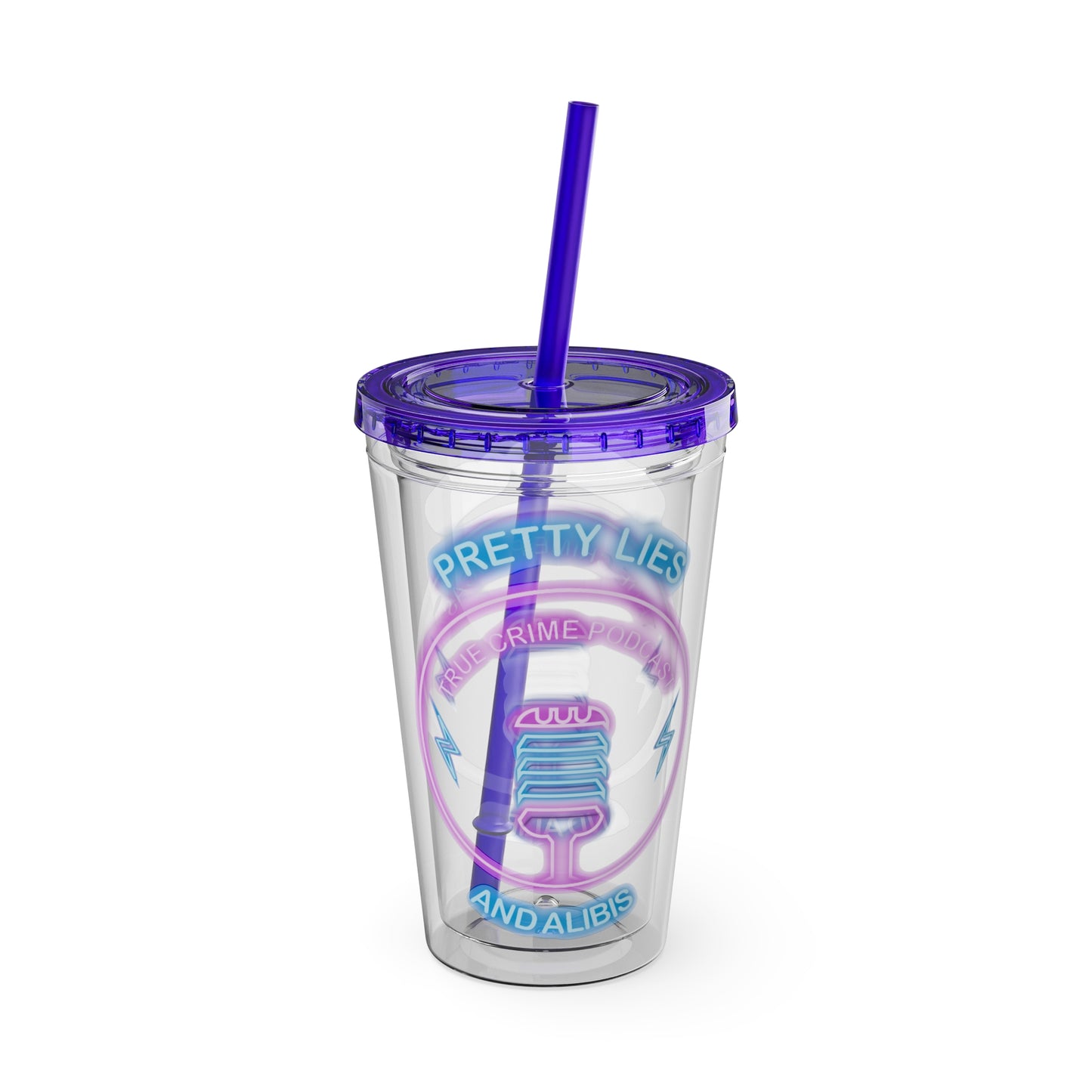 Logo Sunsplash Tumbler with Straw, 16oz