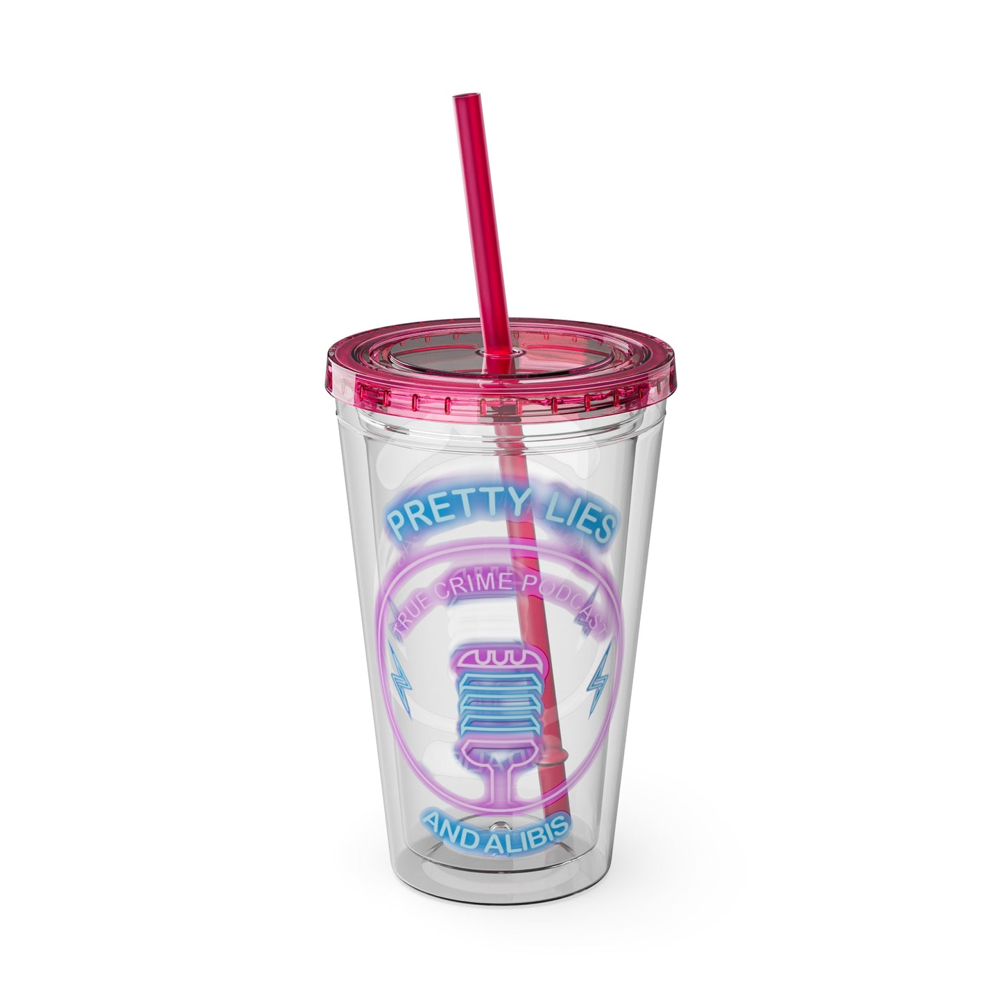 Logo Sunsplash Tumbler with Straw, 16oz