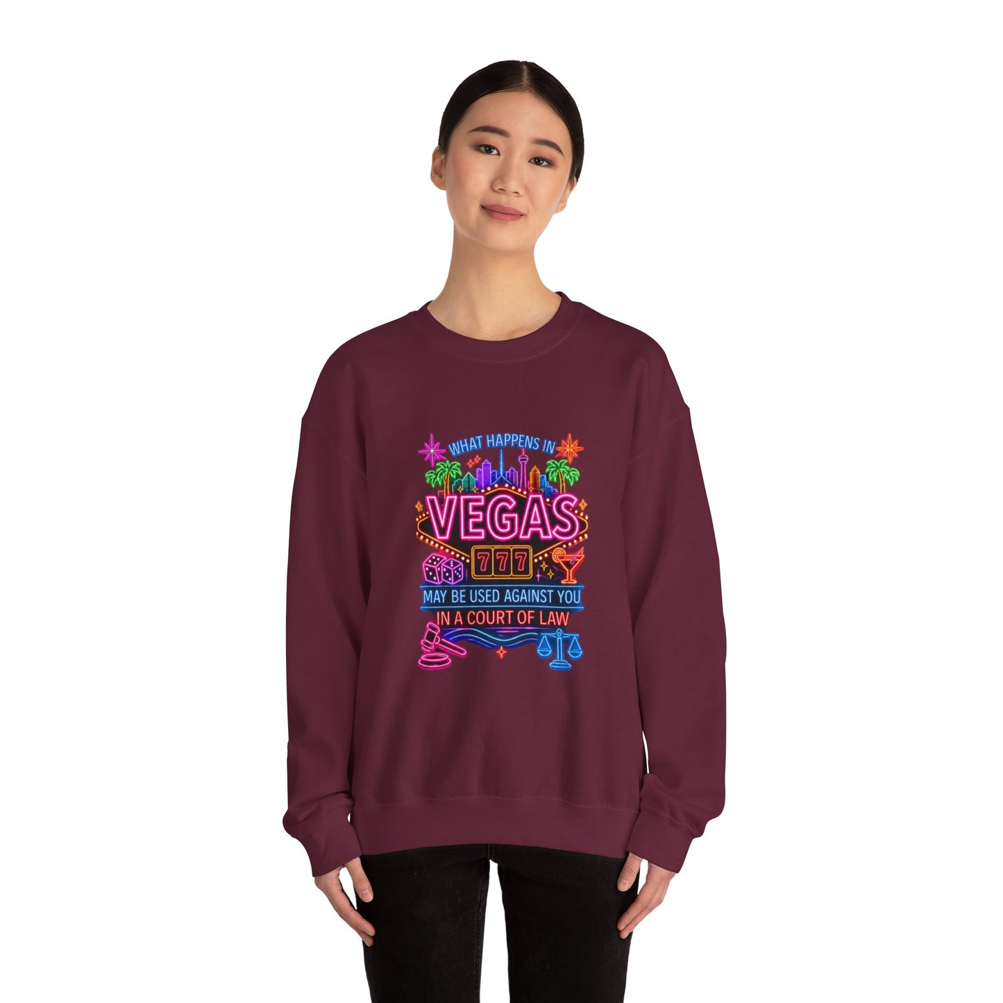 Graphic Sweatshirt – "What Happens in Vegas" (No Logo)