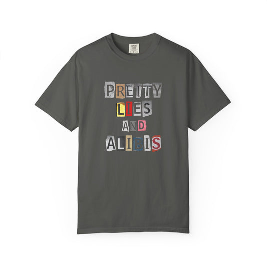 NEW — 'Pretty Lies and Alibis' Ransom Note Graphic Tee