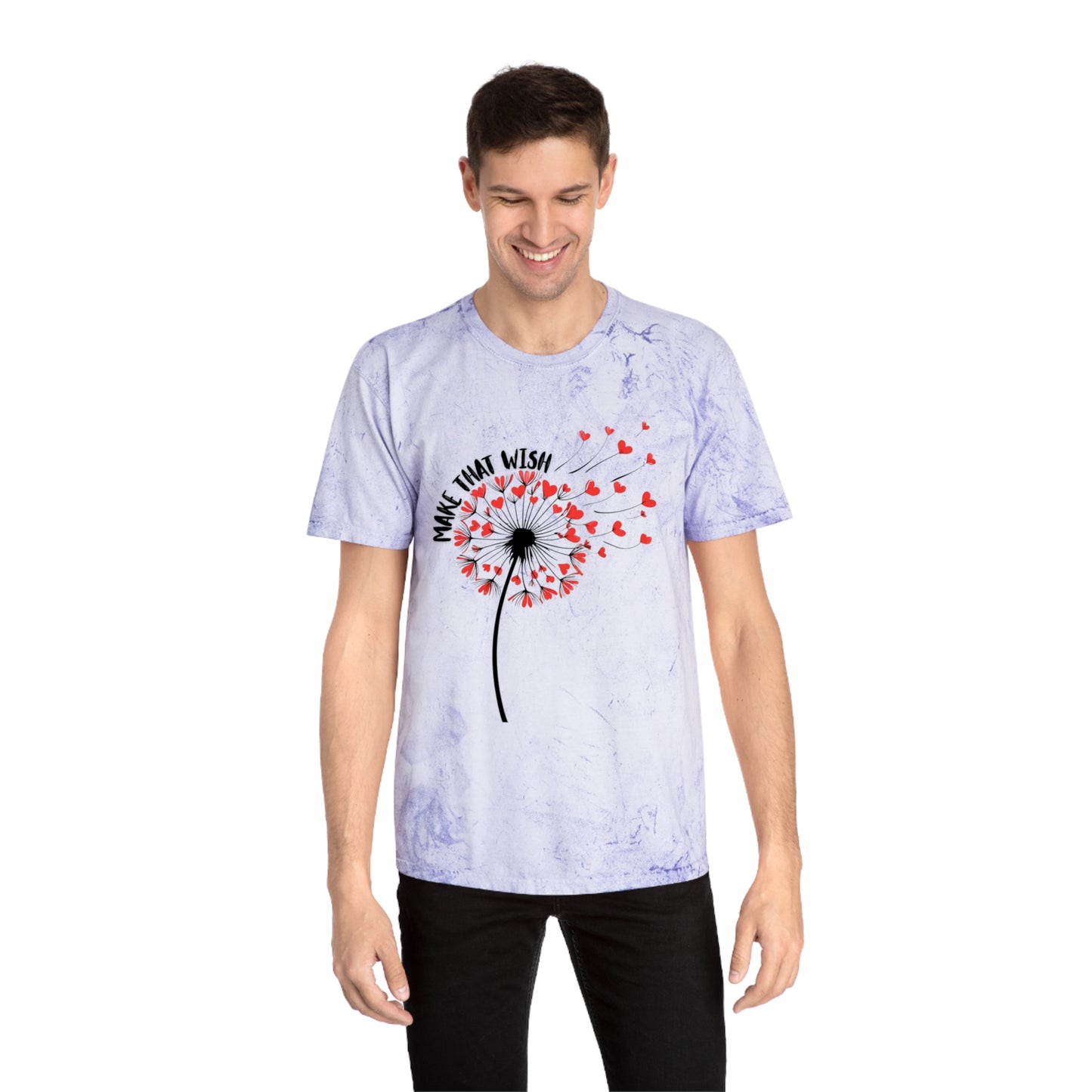 Dandelion 'Make That Wish' Tie-Dye Tee NEW FUN