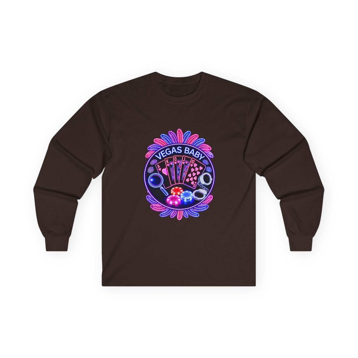 Vegas Baby Long Sleeve Tee — (No Logo)