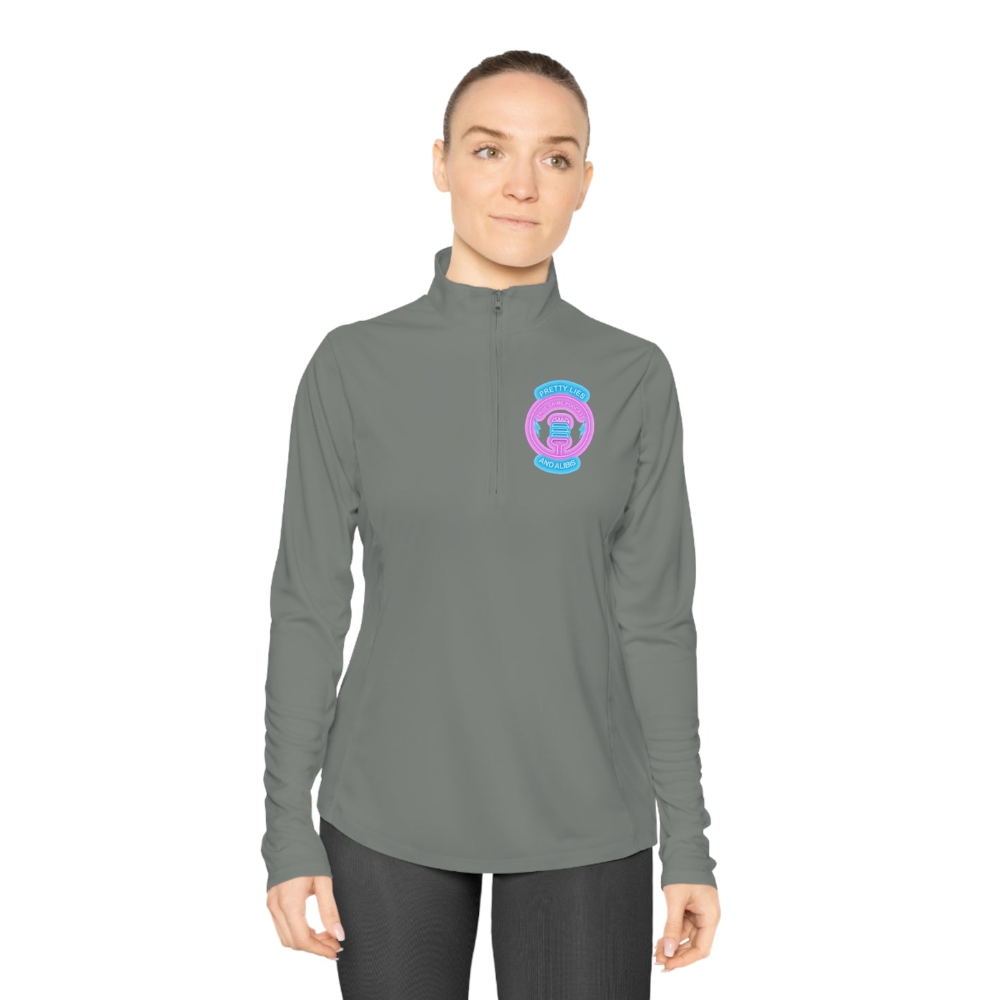 Logo Ladies Quarter-Zip Pullover