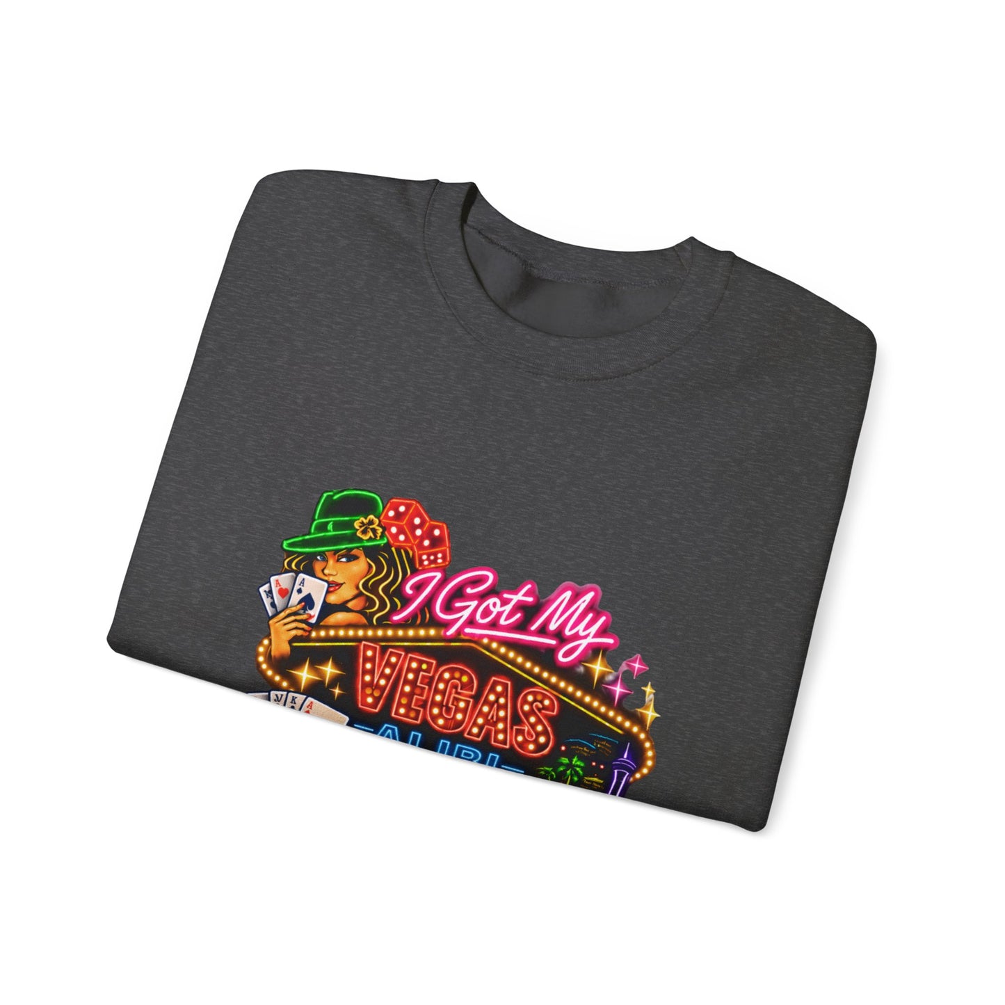 Crewneck Sweatshirt — "I Got My Vegas Alibi" (No Logo)