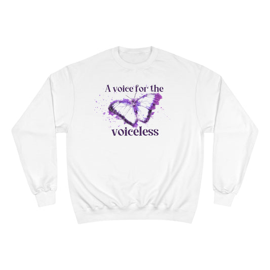 Voice For The Voiceless Champion Sweatshirt