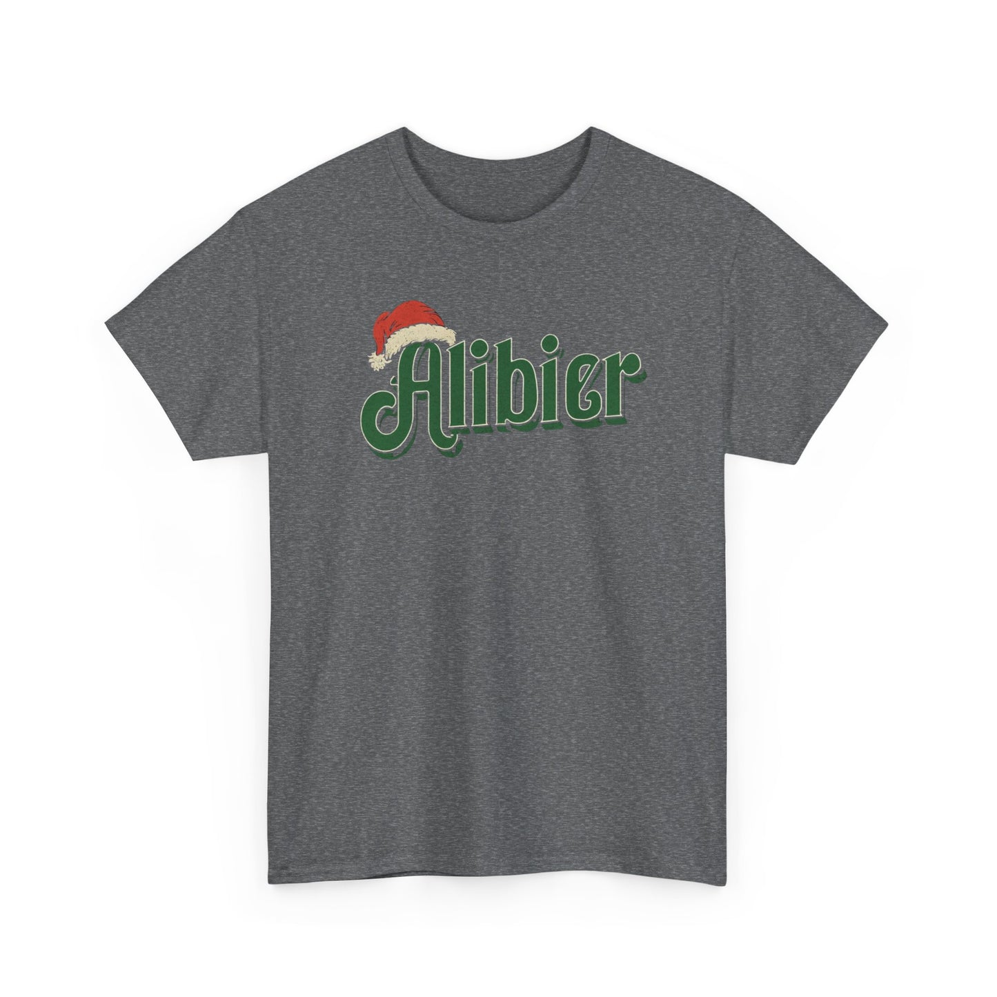 Alibier Unisex Heavy Cotton Tee - Retro Christmas Vibes Graphic Tee