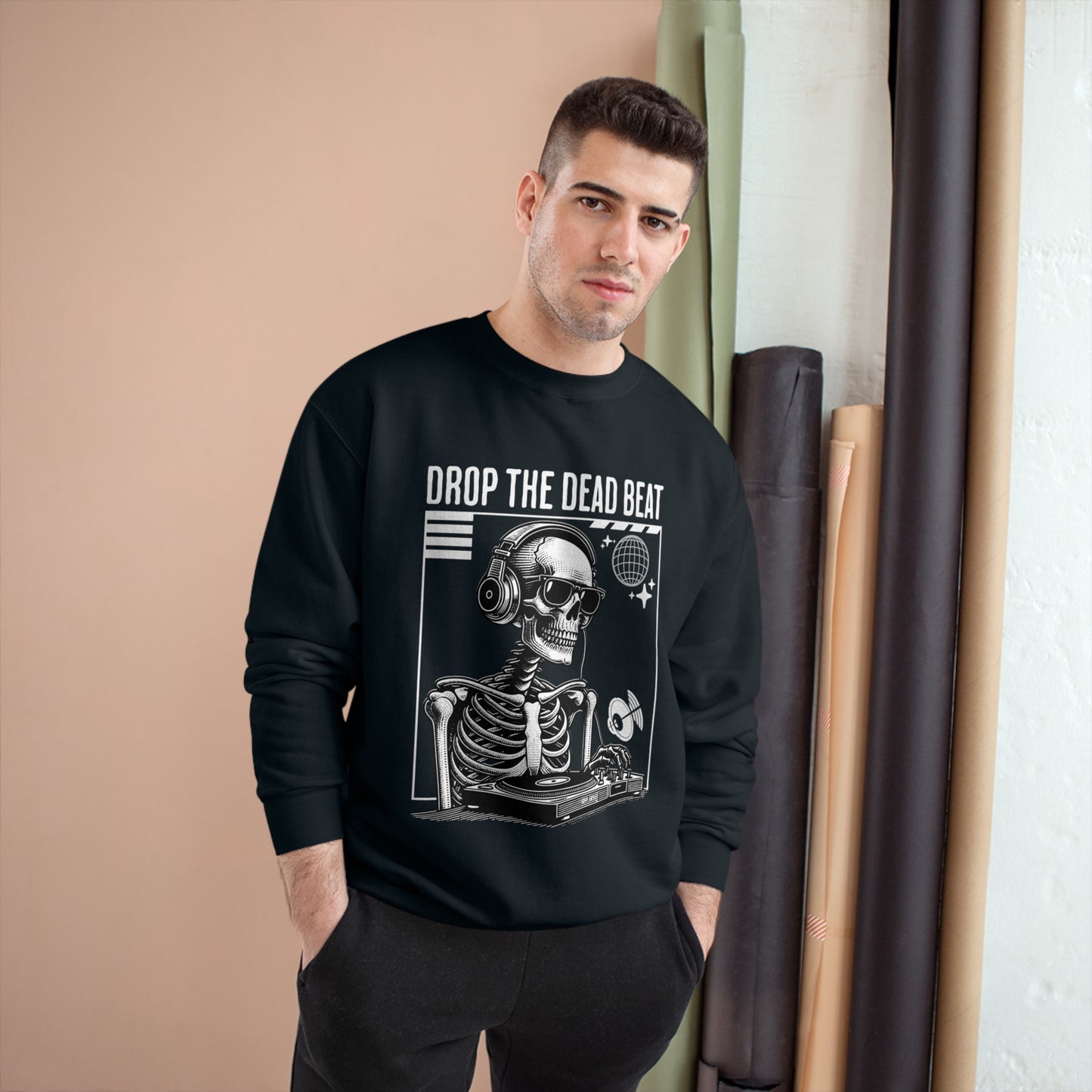 Halloween Drop The Dead Beat Champion Sweatshirt