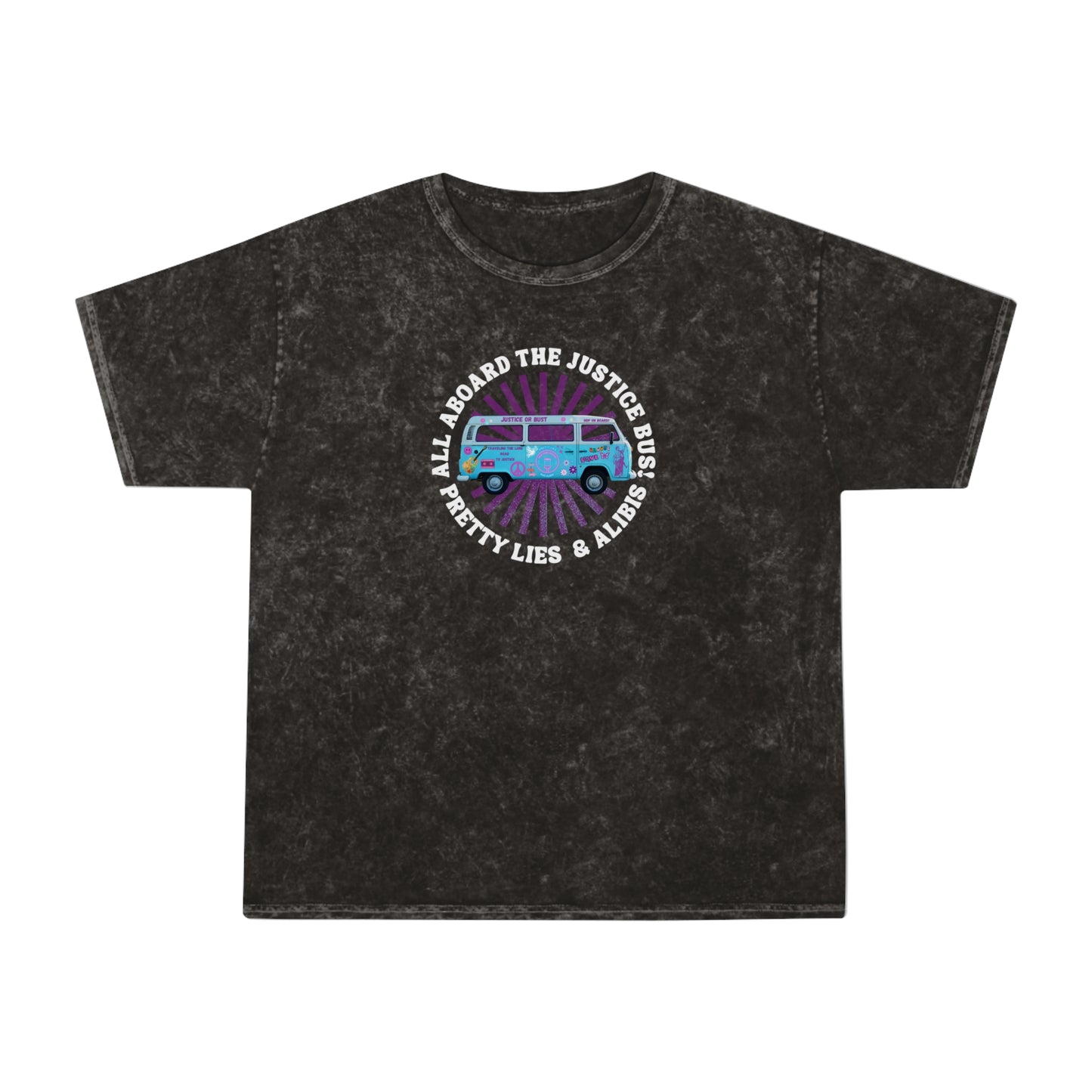 Justice Bus Unisex Mineral Wash T-Shirt