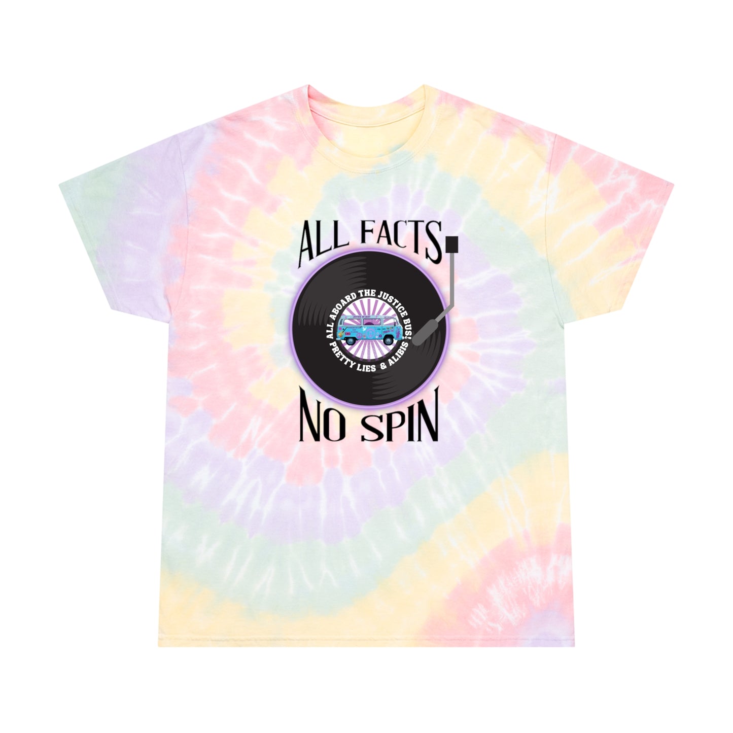 All Facts No Spin Tie-Dye Tee, Spiral