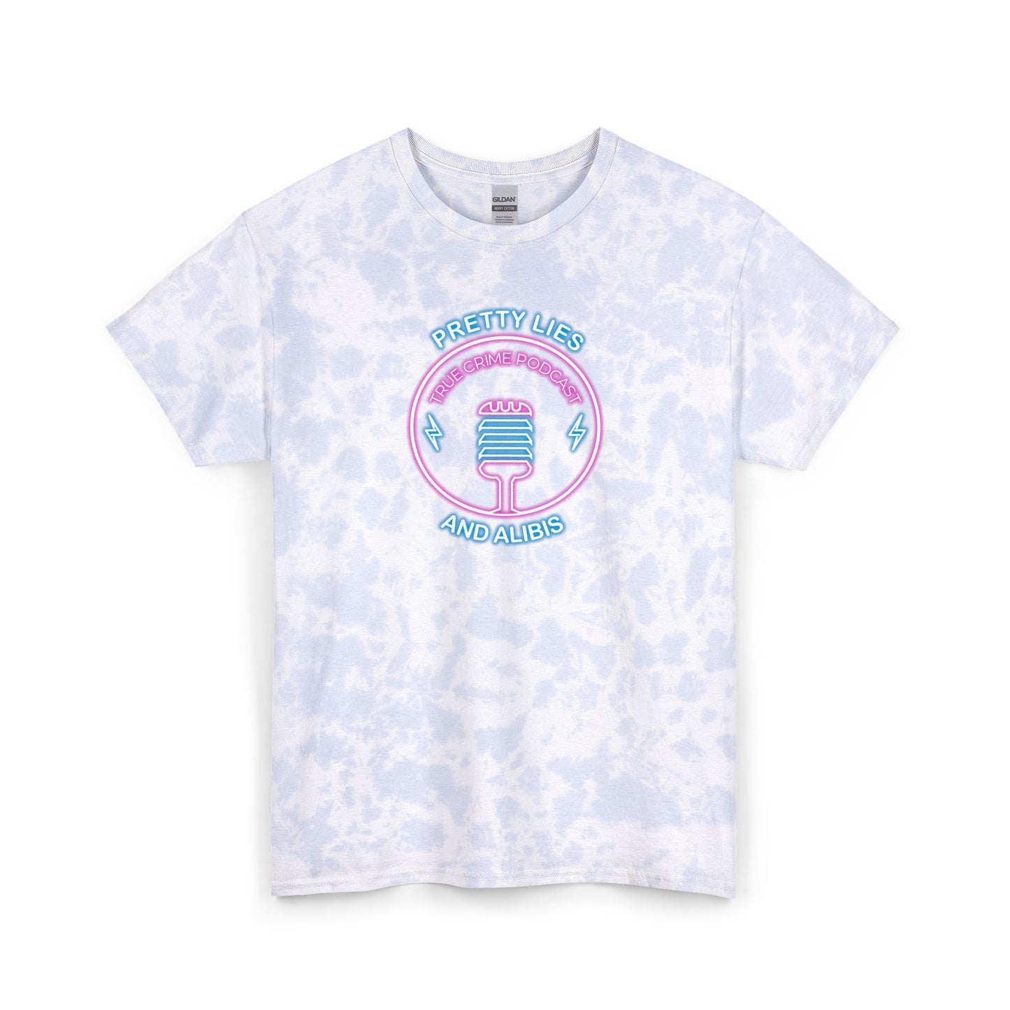 Tie Dye Tee — "Pretty Lies and Alibis" Crime Con 26' Vegas (Design 2)