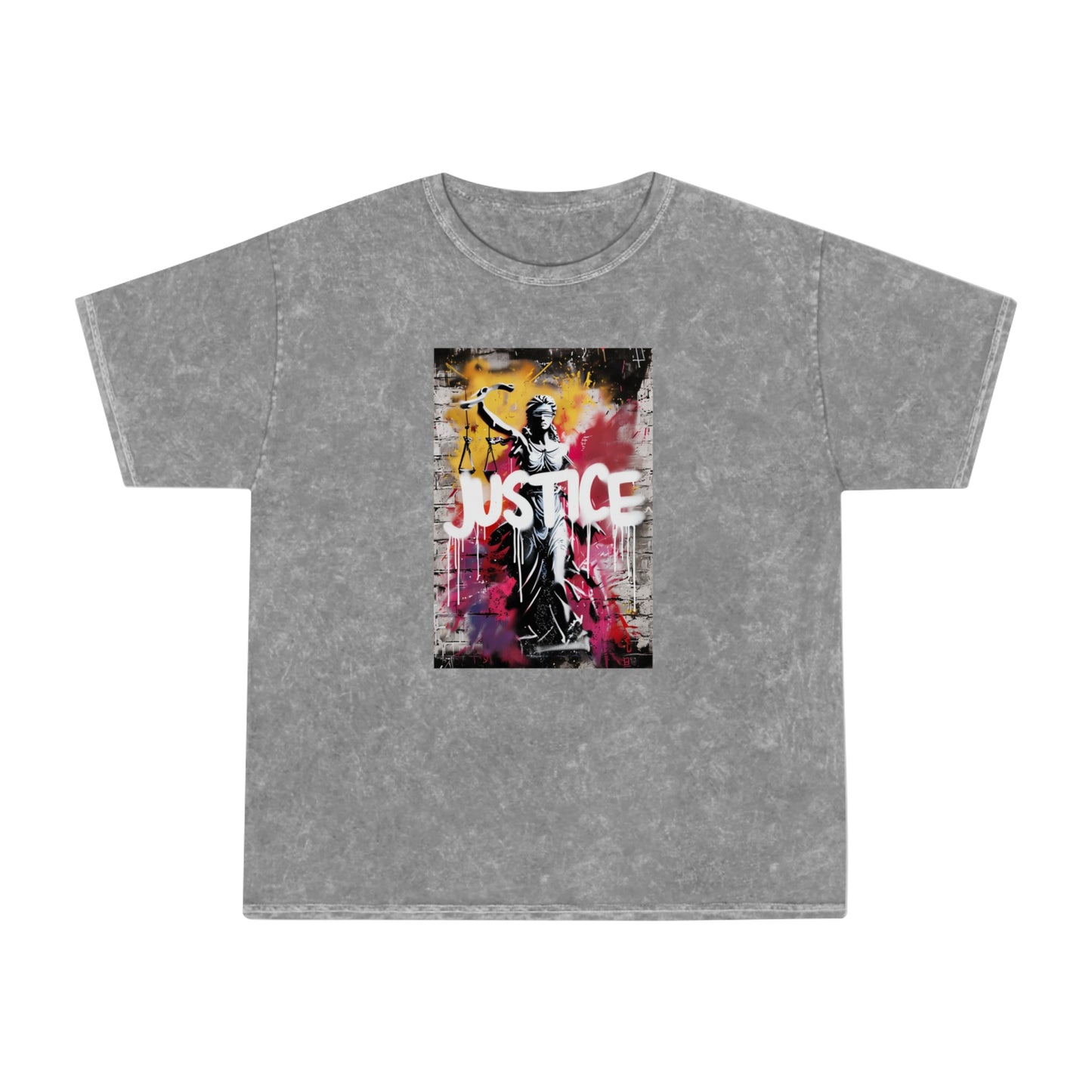 NEW! Justice Unisex Mineral Wash T-Shirt