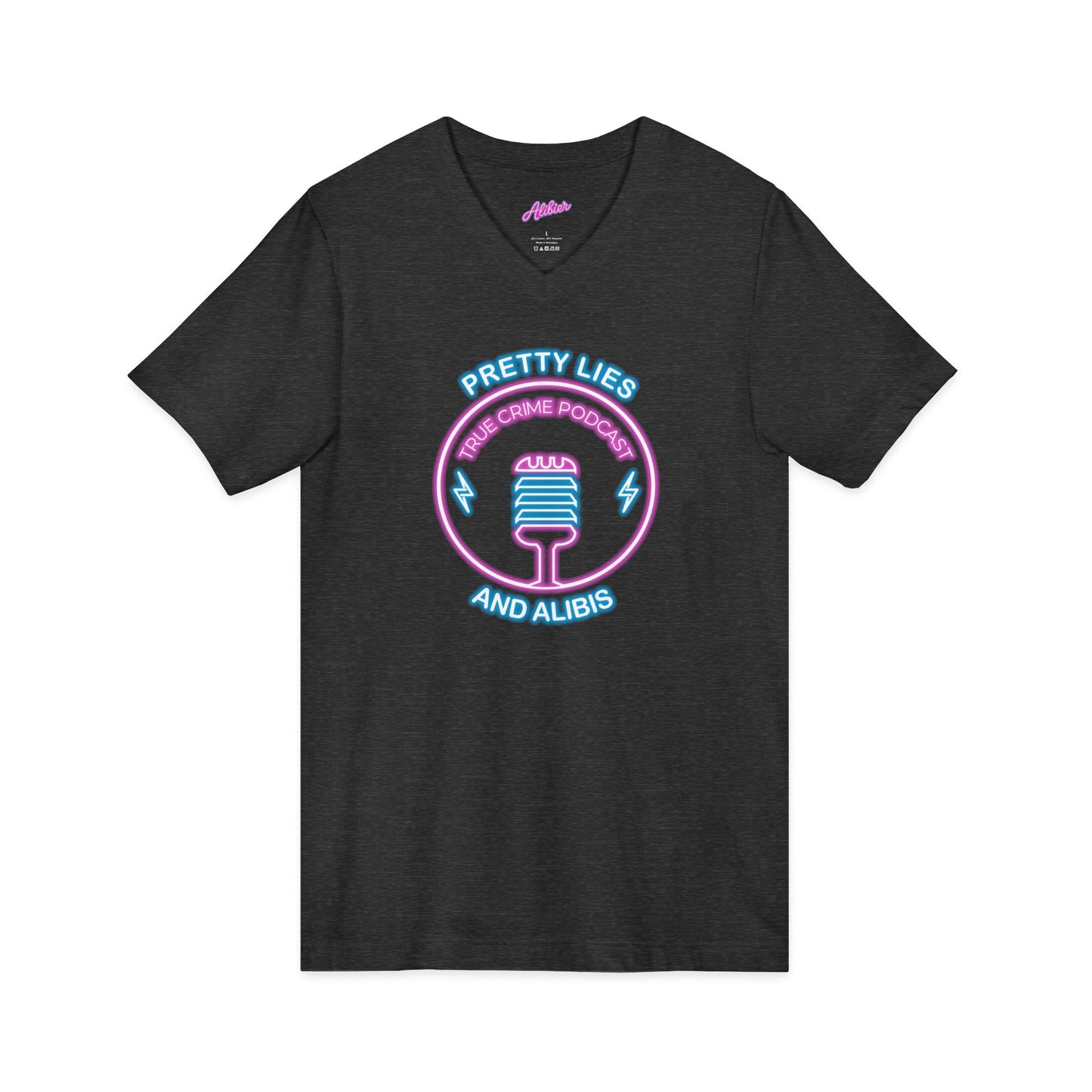 V-Neck Tee – "What Happens In Vegas" Crime Con 26' (Design 2)