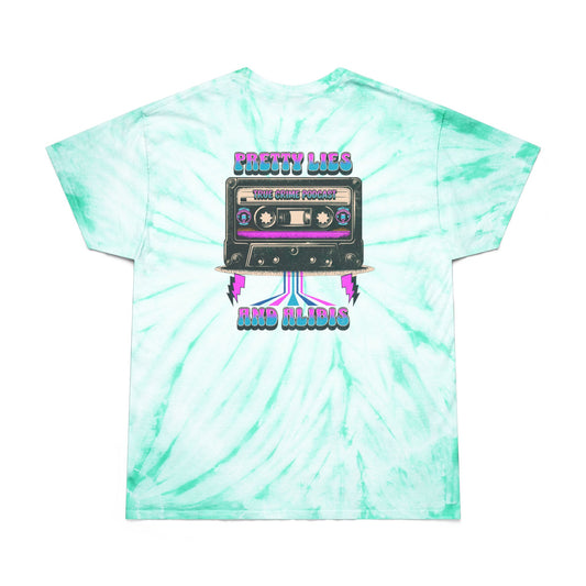 Retro Tie-Dye Tee – Pretty Lies & Alibis Cassette Tape NEW 2025