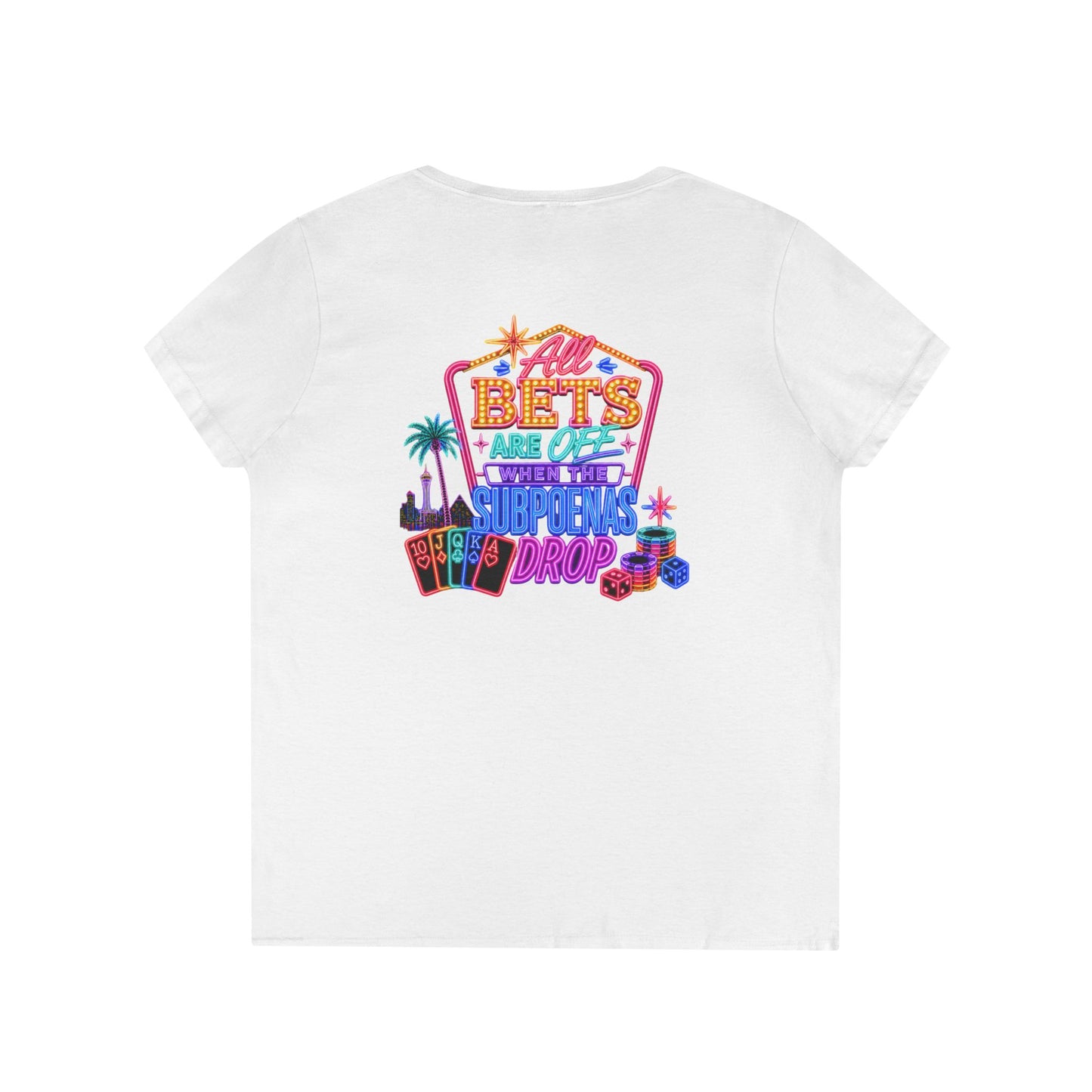 Bets Off ' V-Neck T-Shirt Crime Con 26'