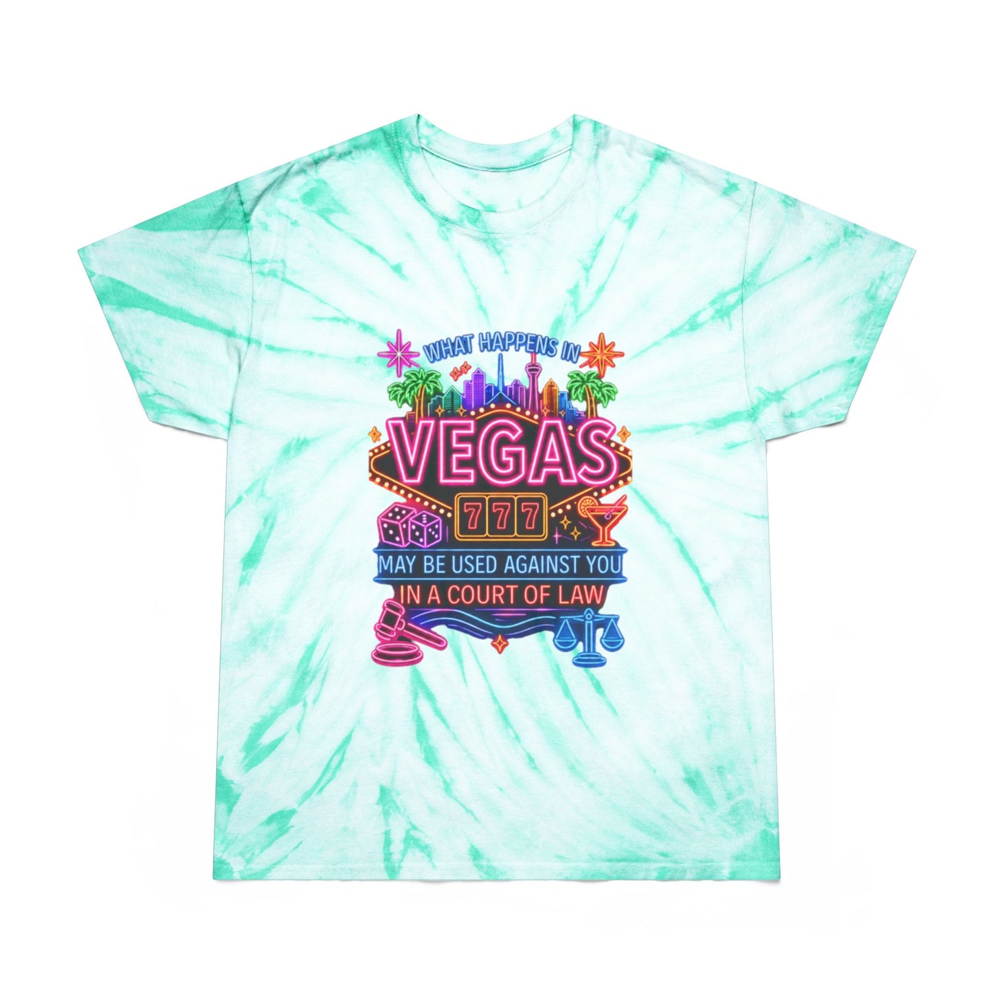 Cyclone Tie Dye Tee - "What Happens In Vegas" (No Logo)