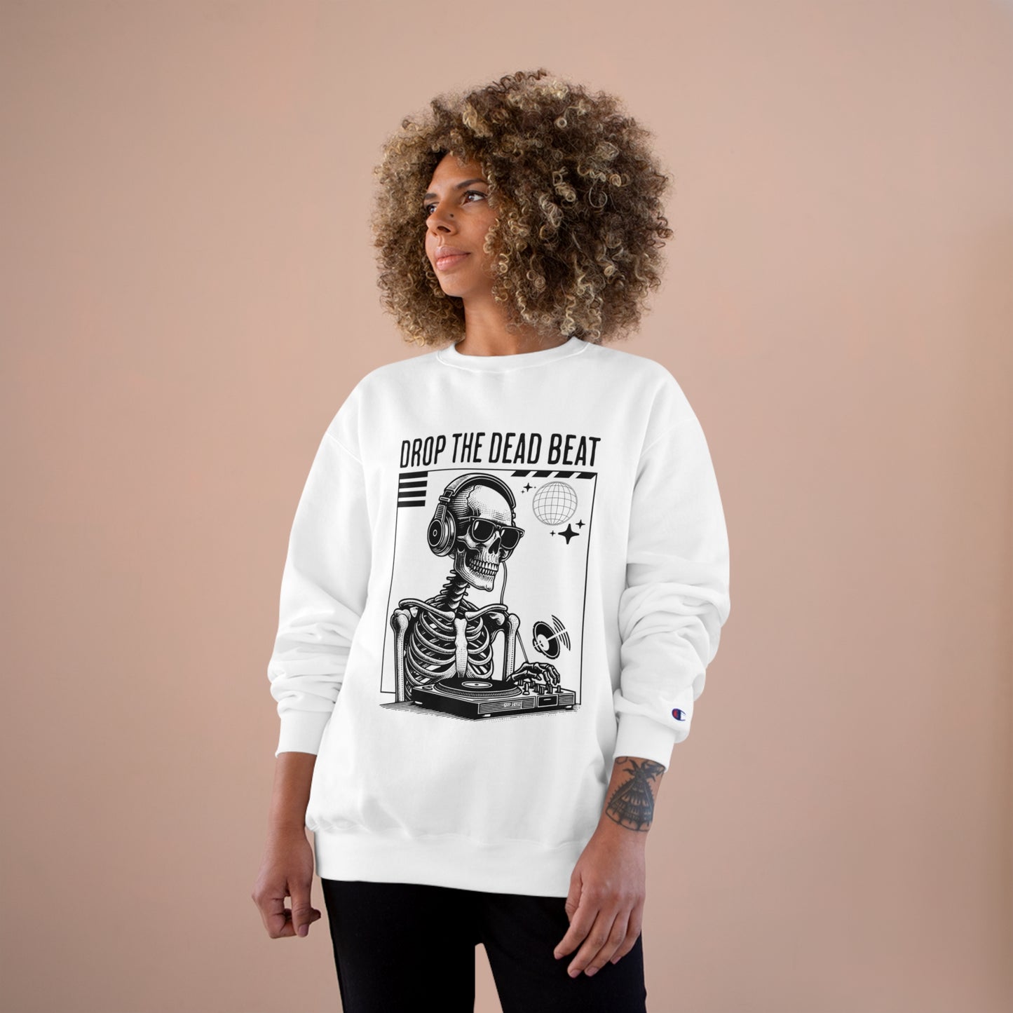 Halloween Drop The Dead Beat Champion Sweatshirt