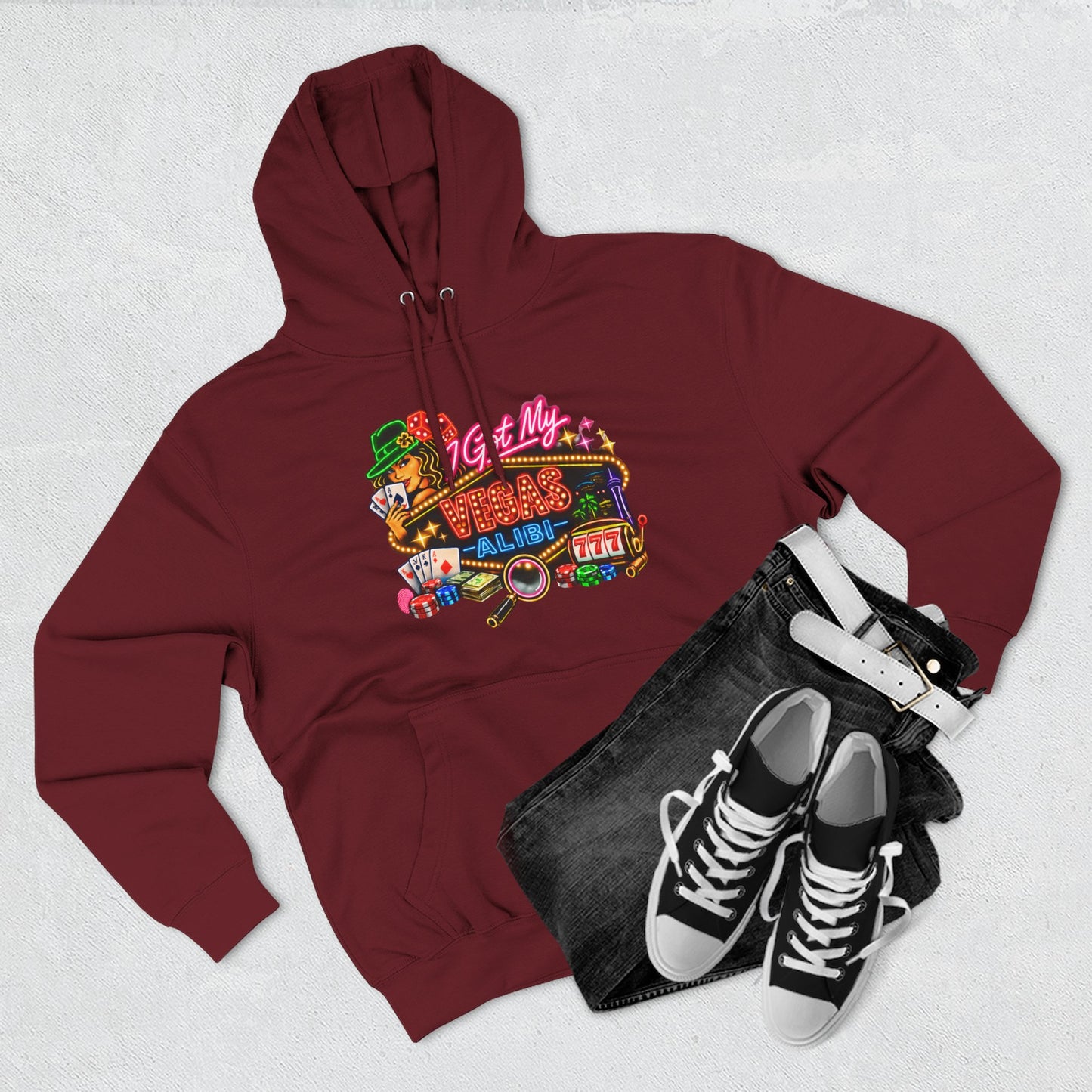 Hoodie — 'I Got My Vegas Alibi' (No Logo)