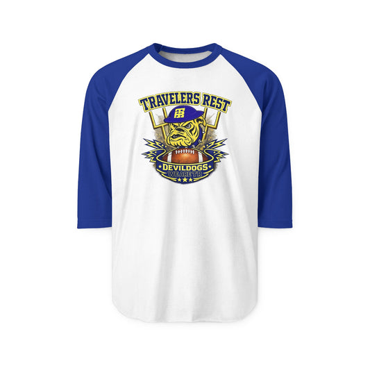 Travelers Rest Devildogs Baseball Raglan Shirt trhs