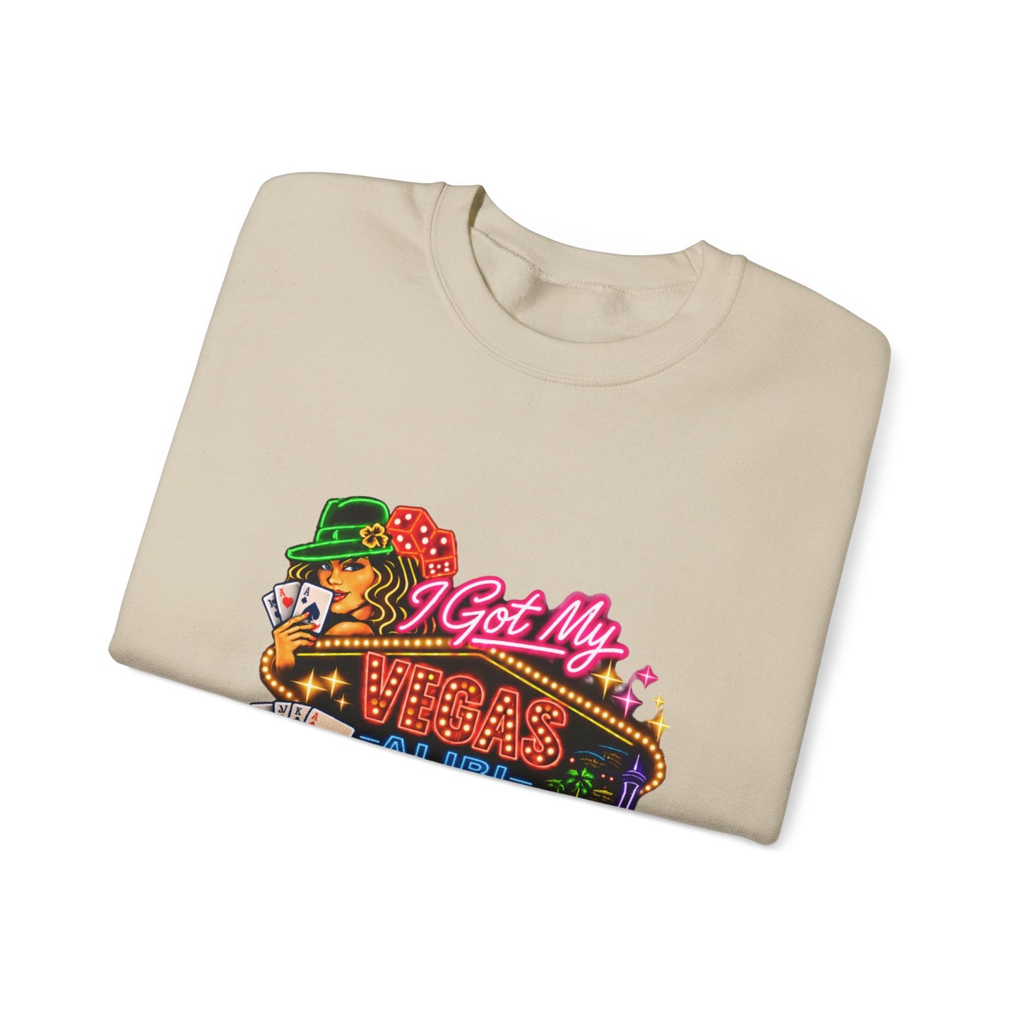 Crewneck Sweatshirt — "I Got My Vegas Alibi" (No Logo)