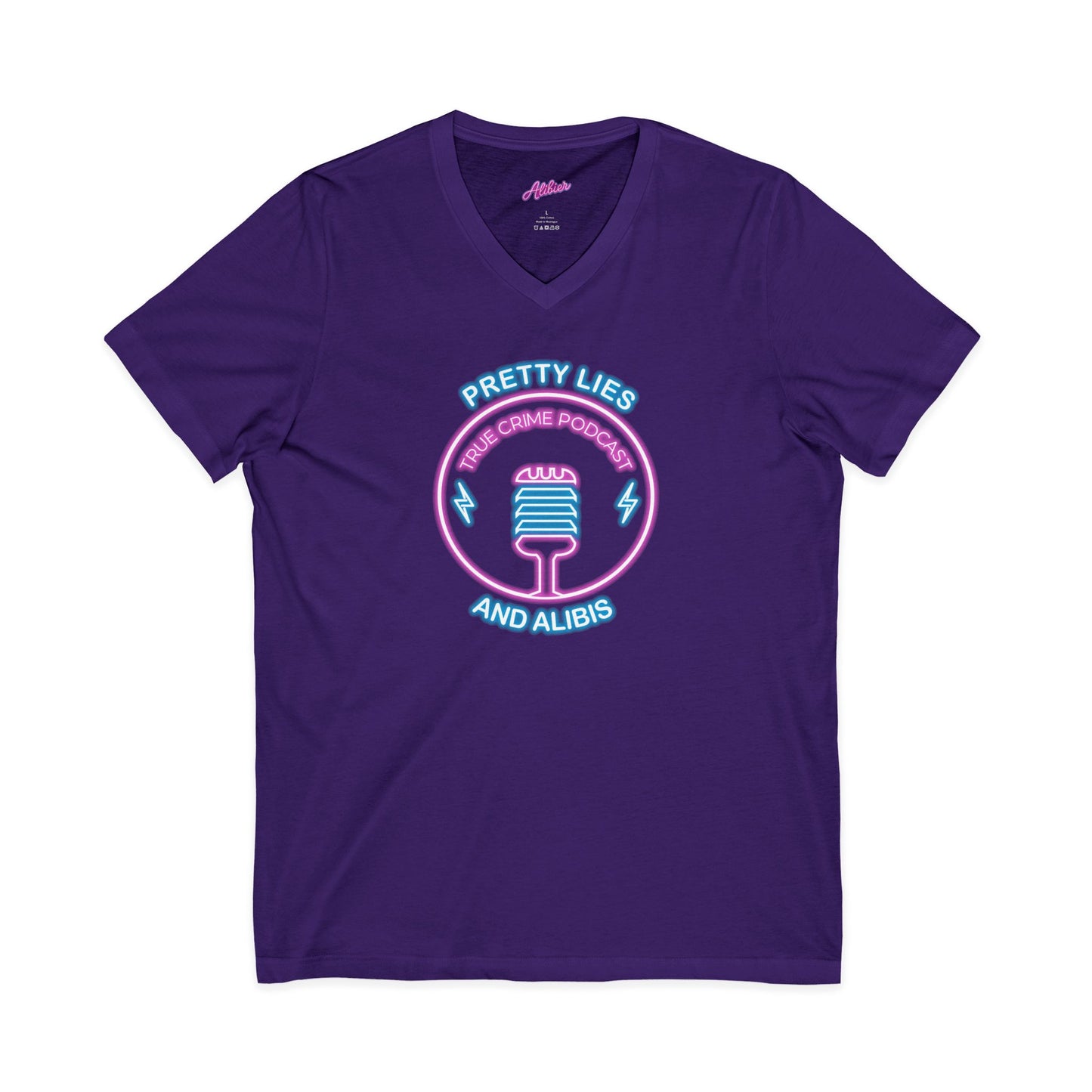 V-Neck Tee – "What Happens In Vegas" Crime Con 26' (Design 2)