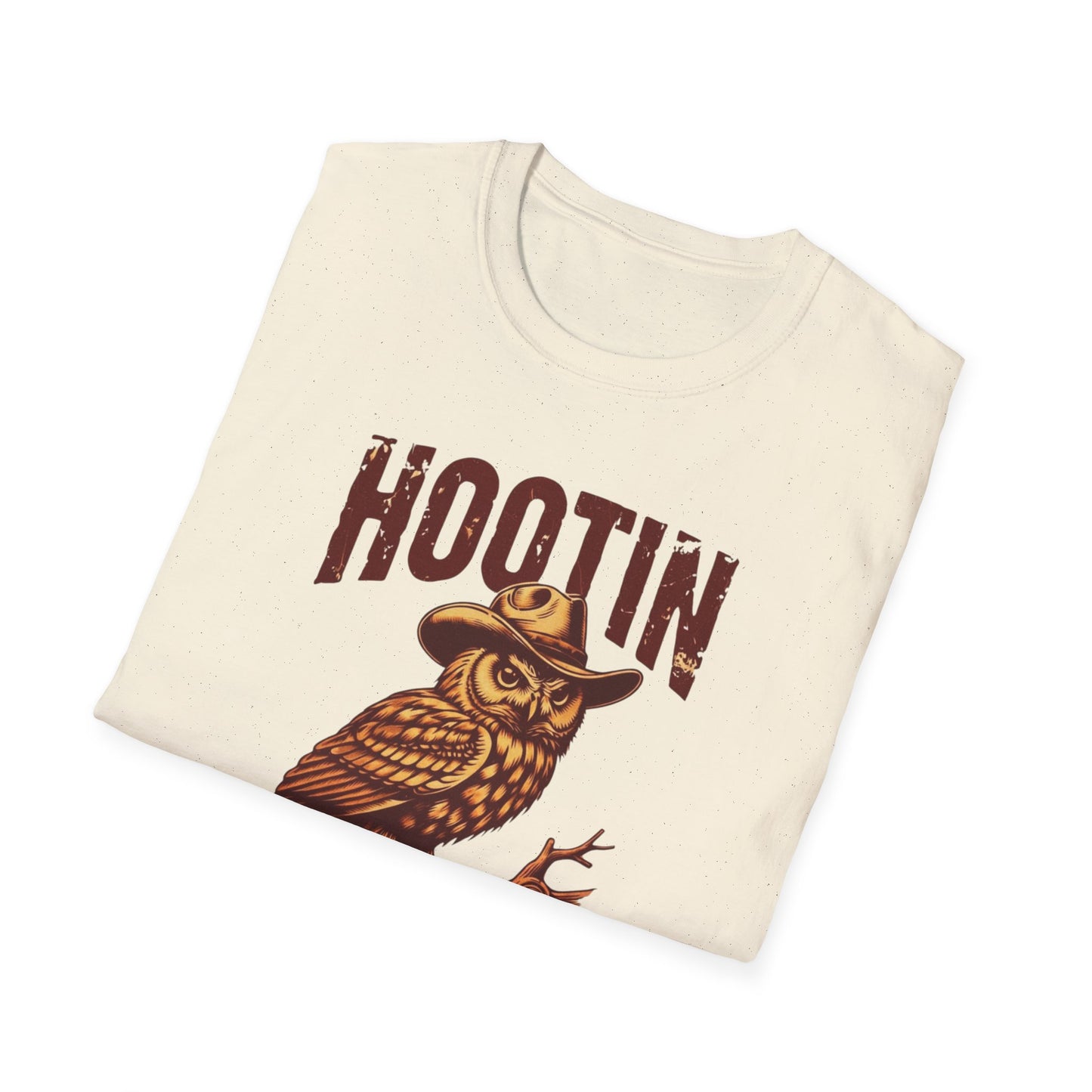 Hootin' Leads to Hollerin Owl T-Shirt — Vintage Graphic Tee NEW