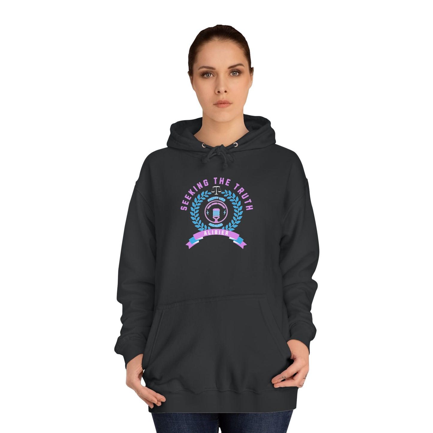 Alibier Logo Seeking The Truth Unisex College Hoodie