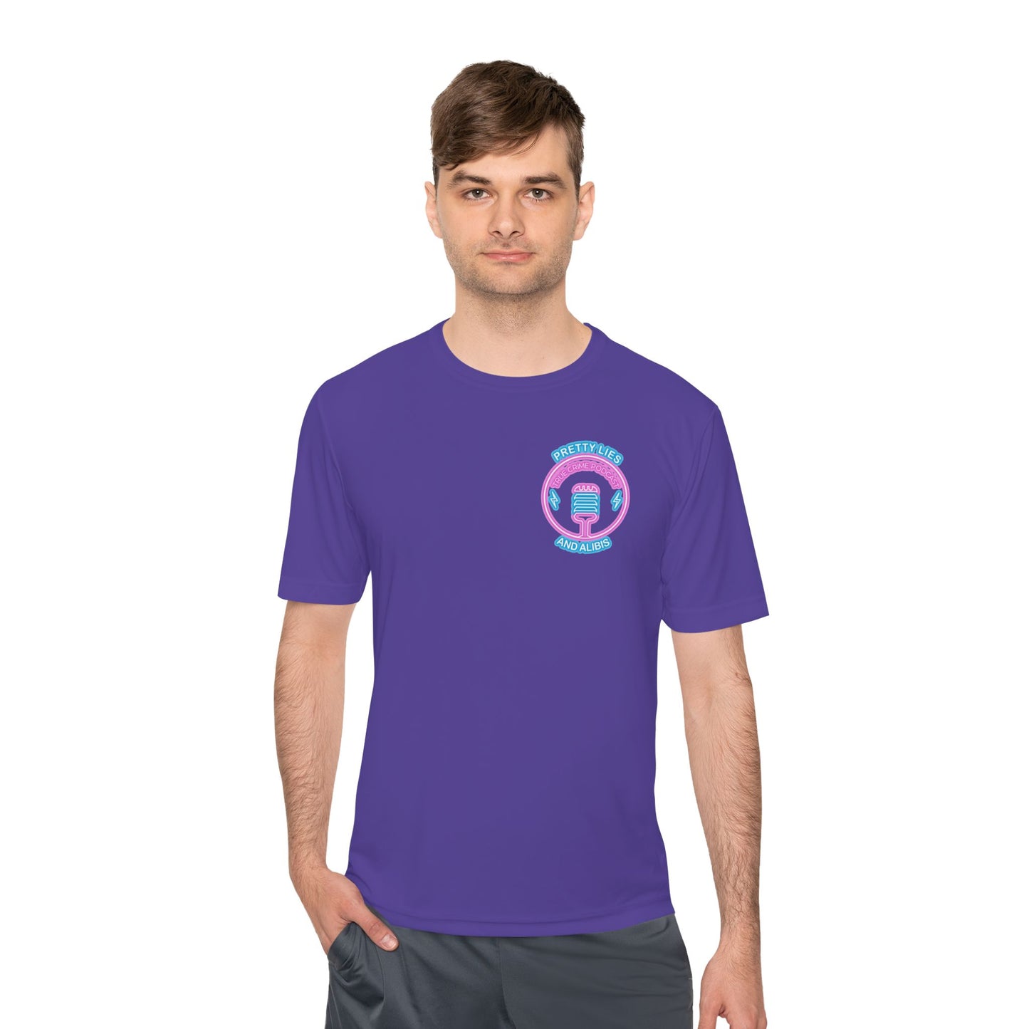 Moisture-Wicking Tee — "Stack Chips Not Charges" Crime Con 26'