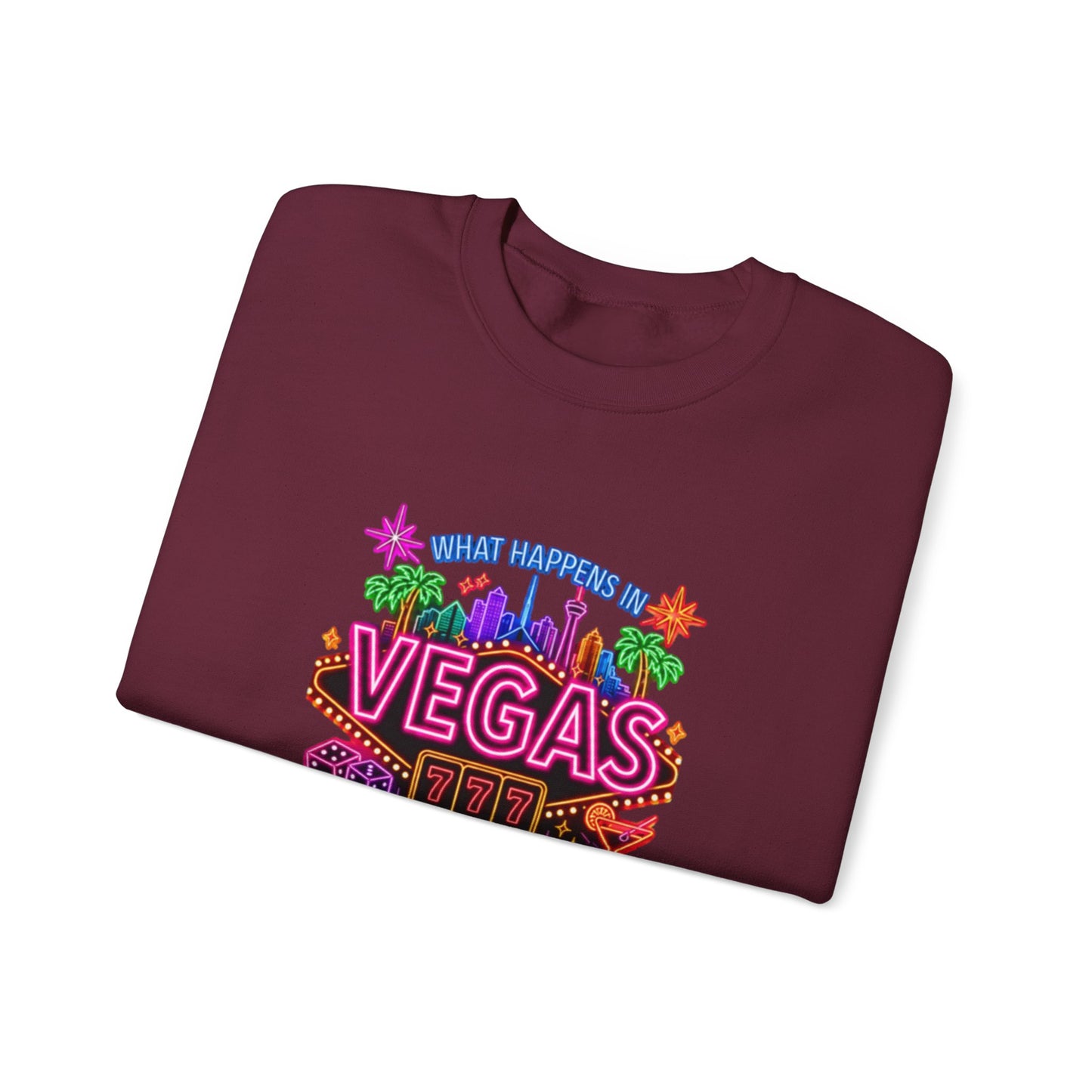 Graphic Sweatshirt – "What Happens in Vegas" (No Logo)