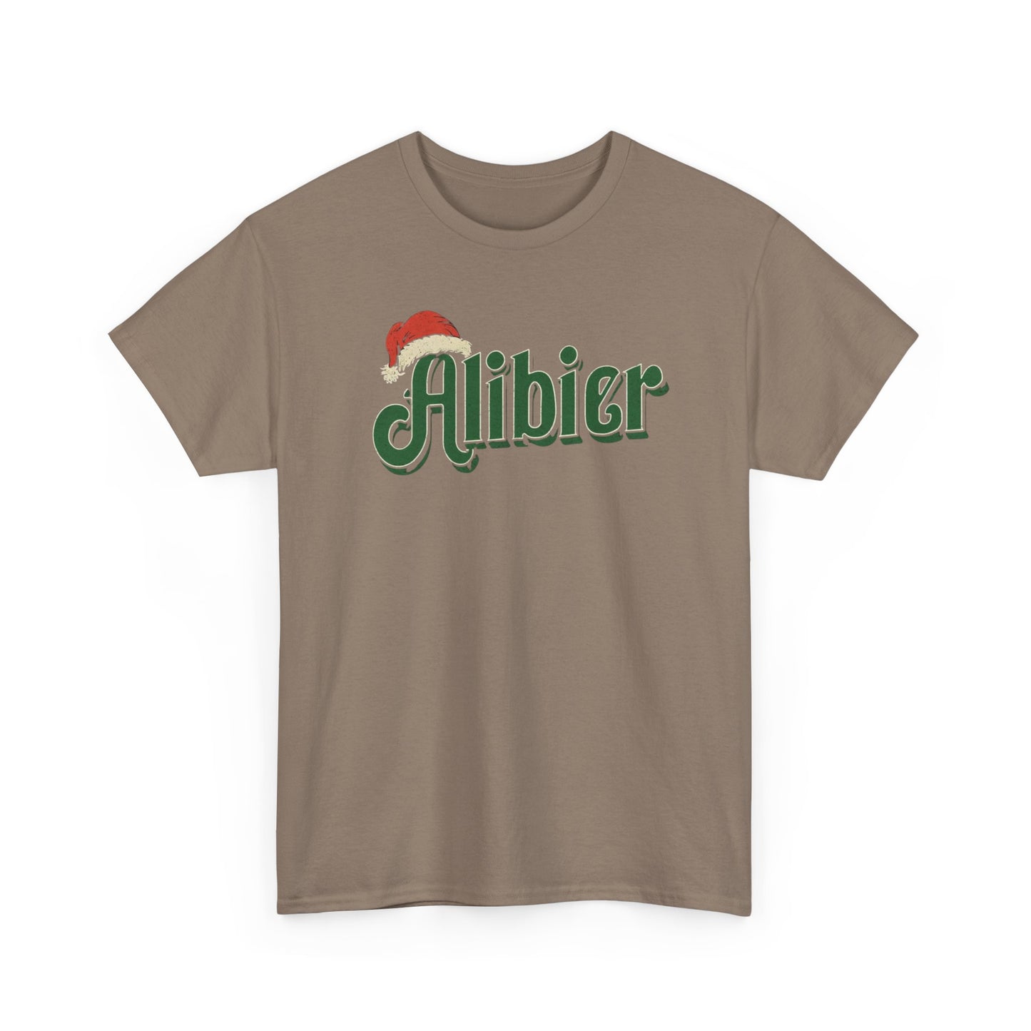 Alibier Unisex Heavy Cotton Tee - Retro Christmas Vibes Graphic Tee