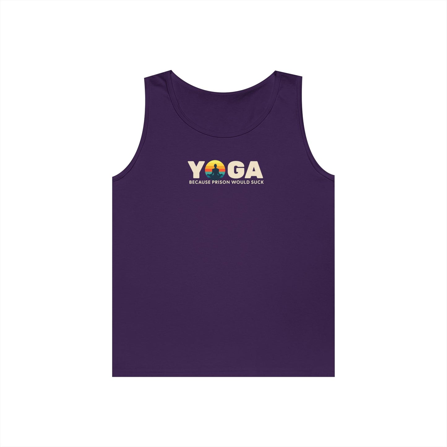 Yoga Because Prison Would Suck Unisex Heavy Cotton Tank Top